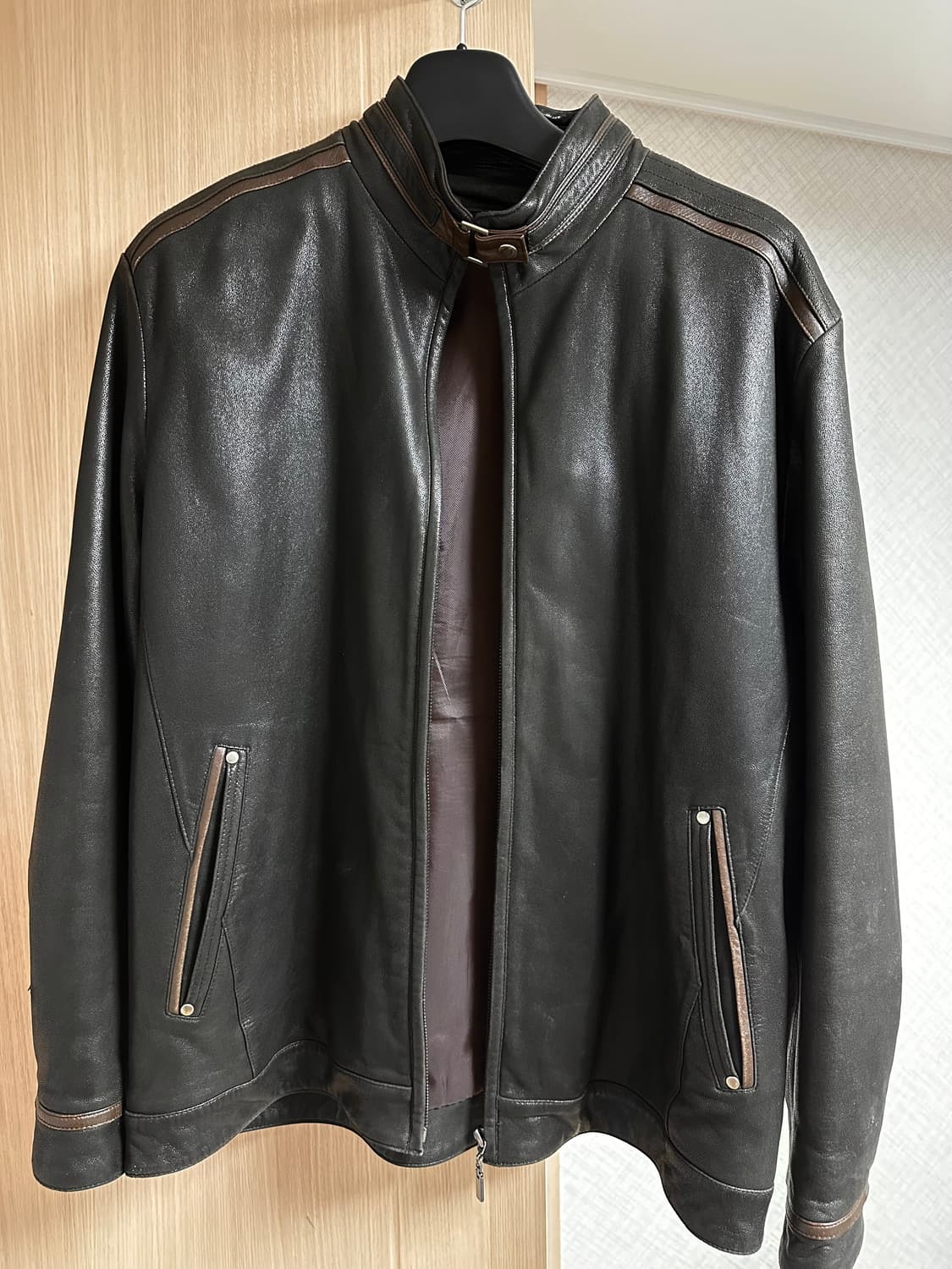 양가죽자켓 다크브라운 상품이미지2