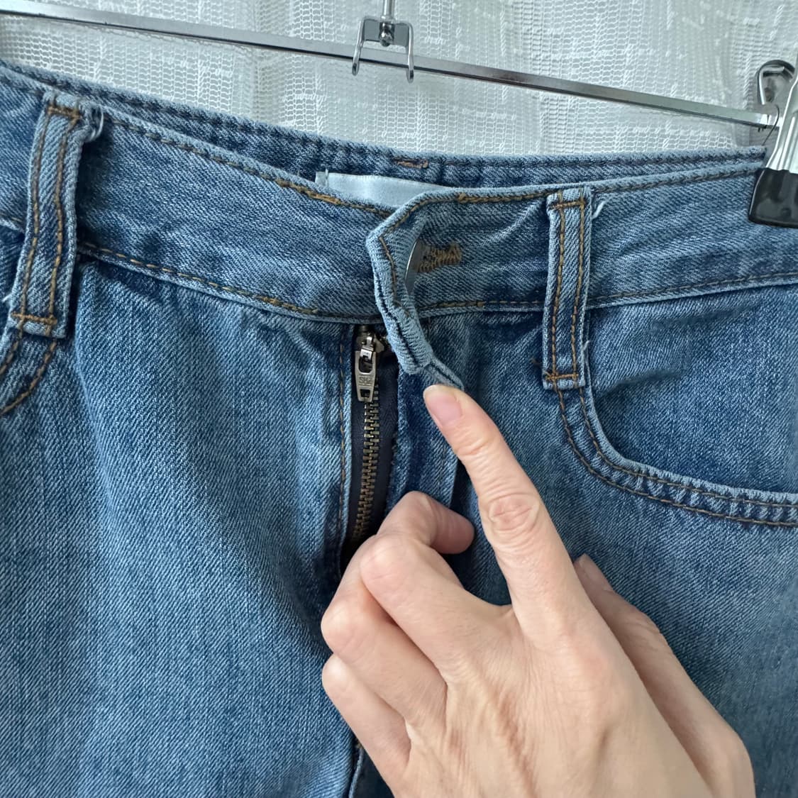 3/4 three quarter 데님 롱 스커트 M 상품이미지6