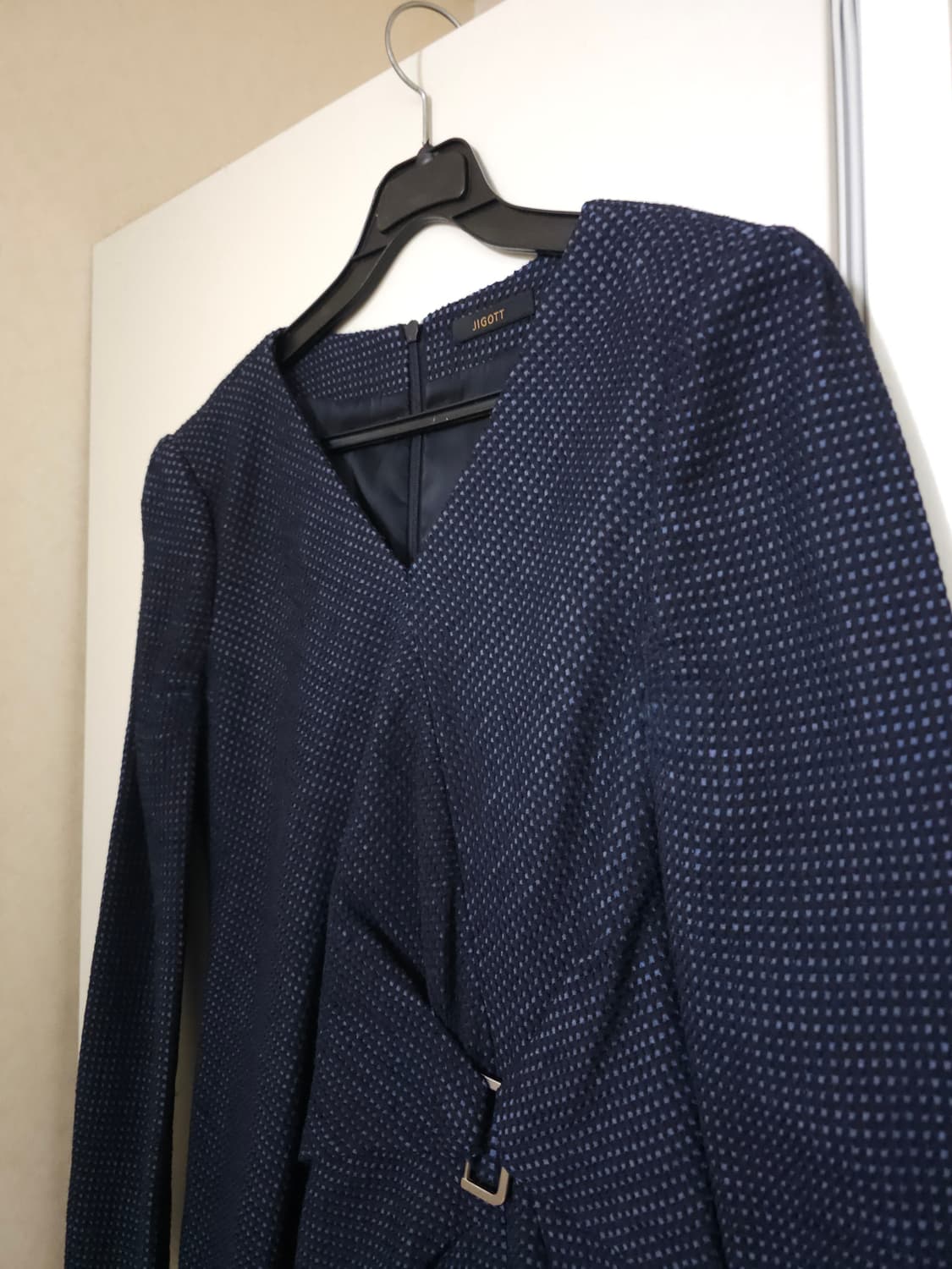 지고트 울 벨트장식 원피스 상품이미지2