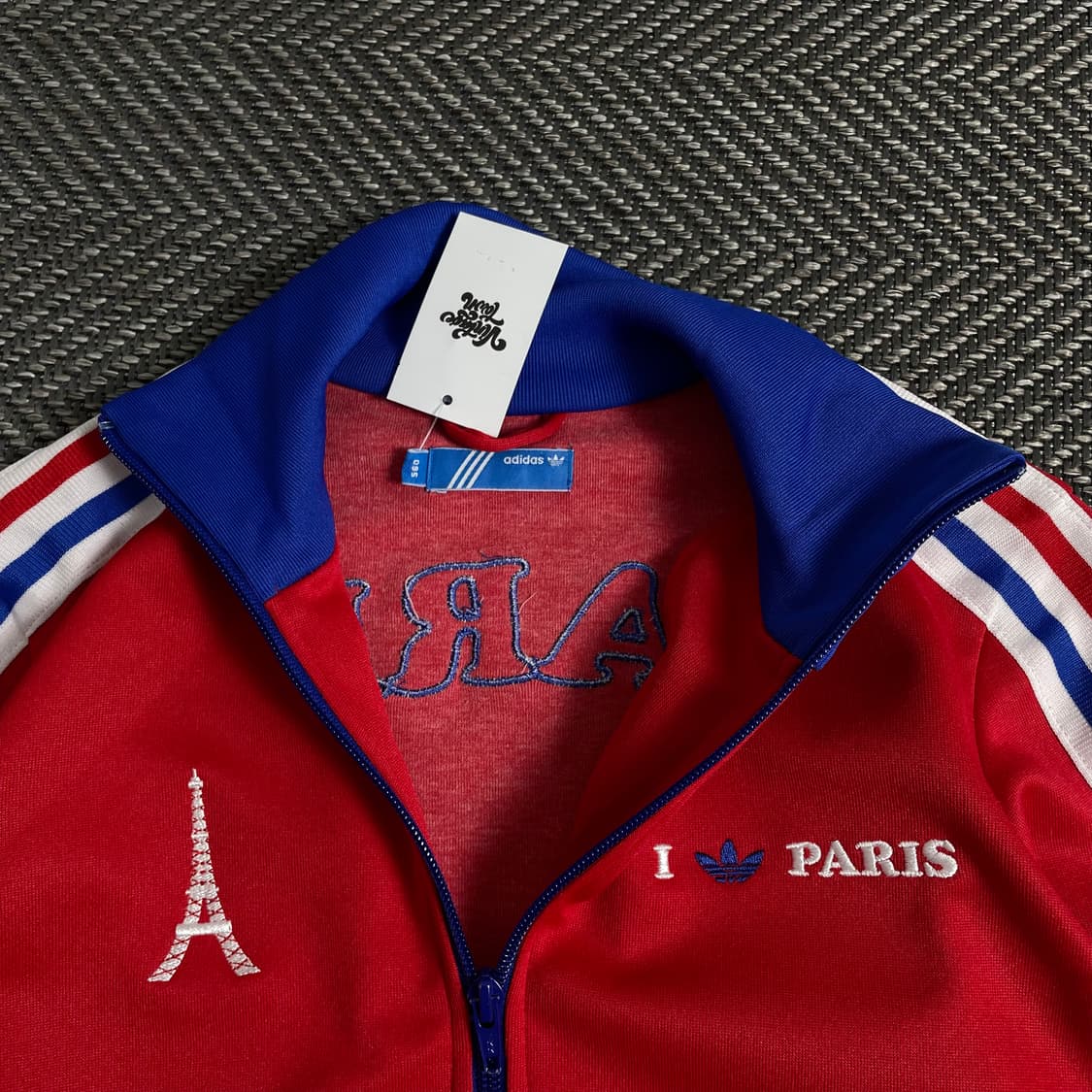 아디다스 파리 올림픽 빅로고 크롭 트랙탑 져지o 3105 상품이미지5