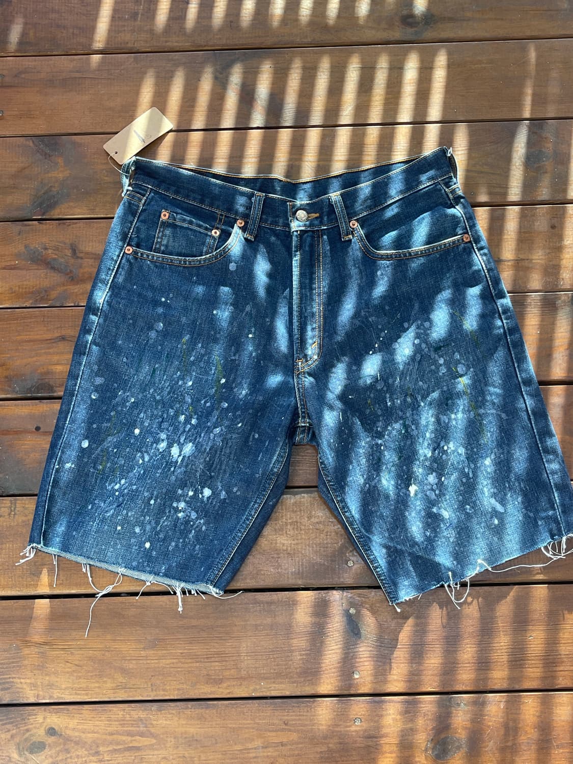 리바이스 506 커스텀 컷오프 페인팅 쇼츠 34size 상품이미지1