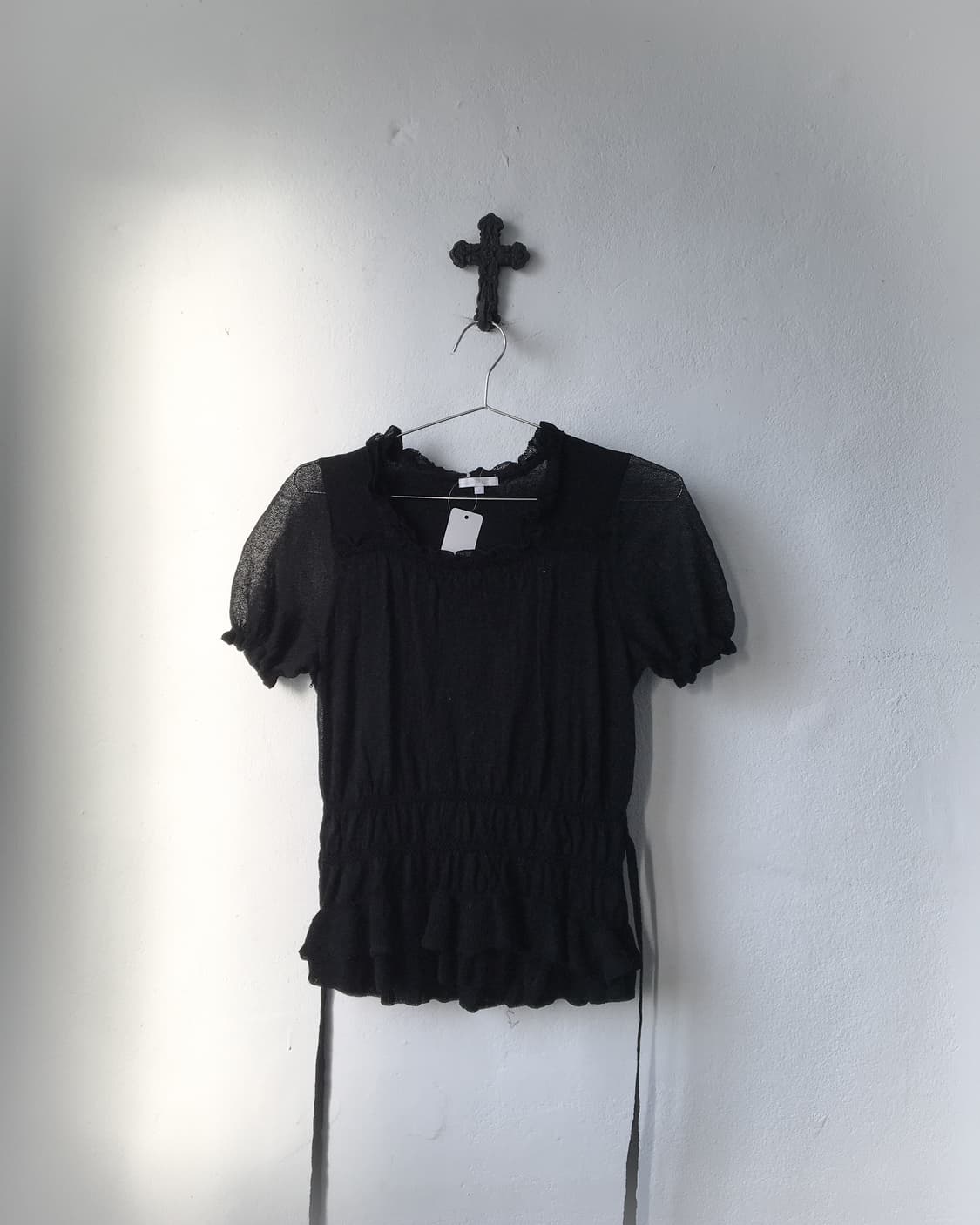 Shirring point woolen knit 상품이미지2