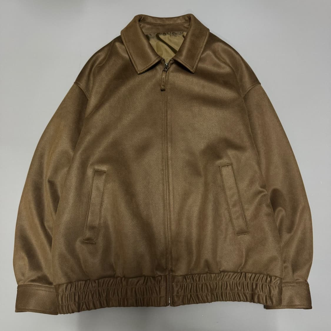 센스오브플레이스 브라운컬러 폴리에스터 혼방 집업 블루종 자켓 상품이미지6