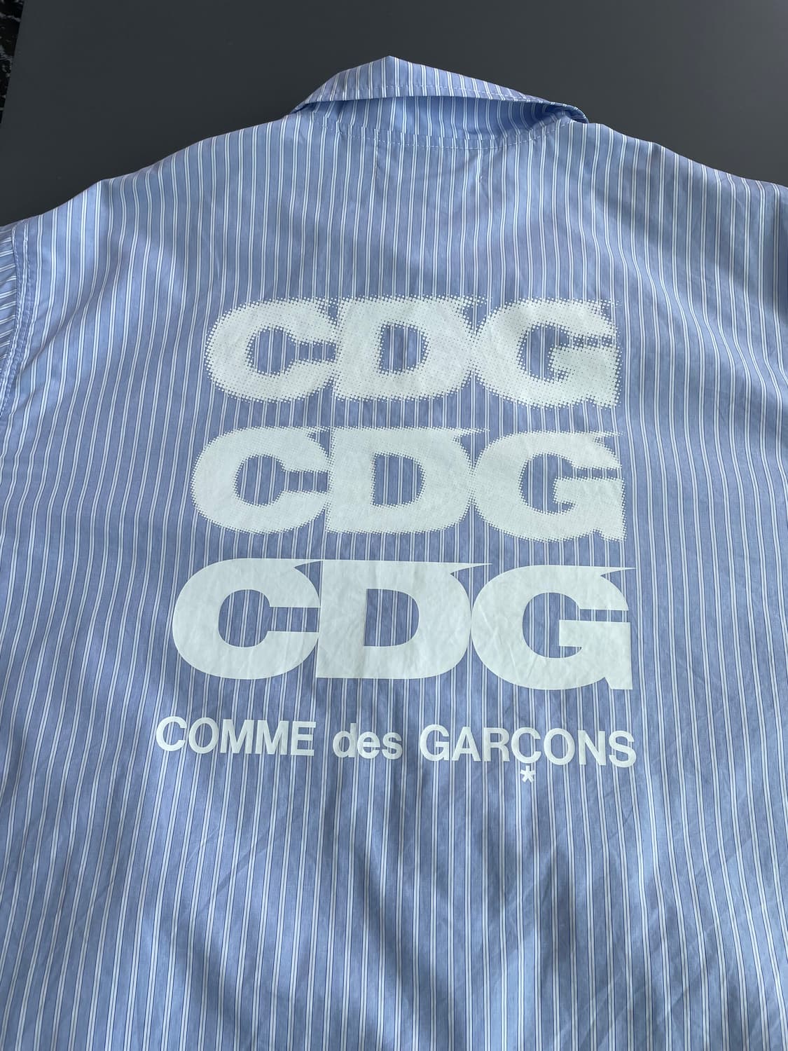 [XL] 꼼데가르송 CDG 스트라이프 코치 자켓 상품이미지5