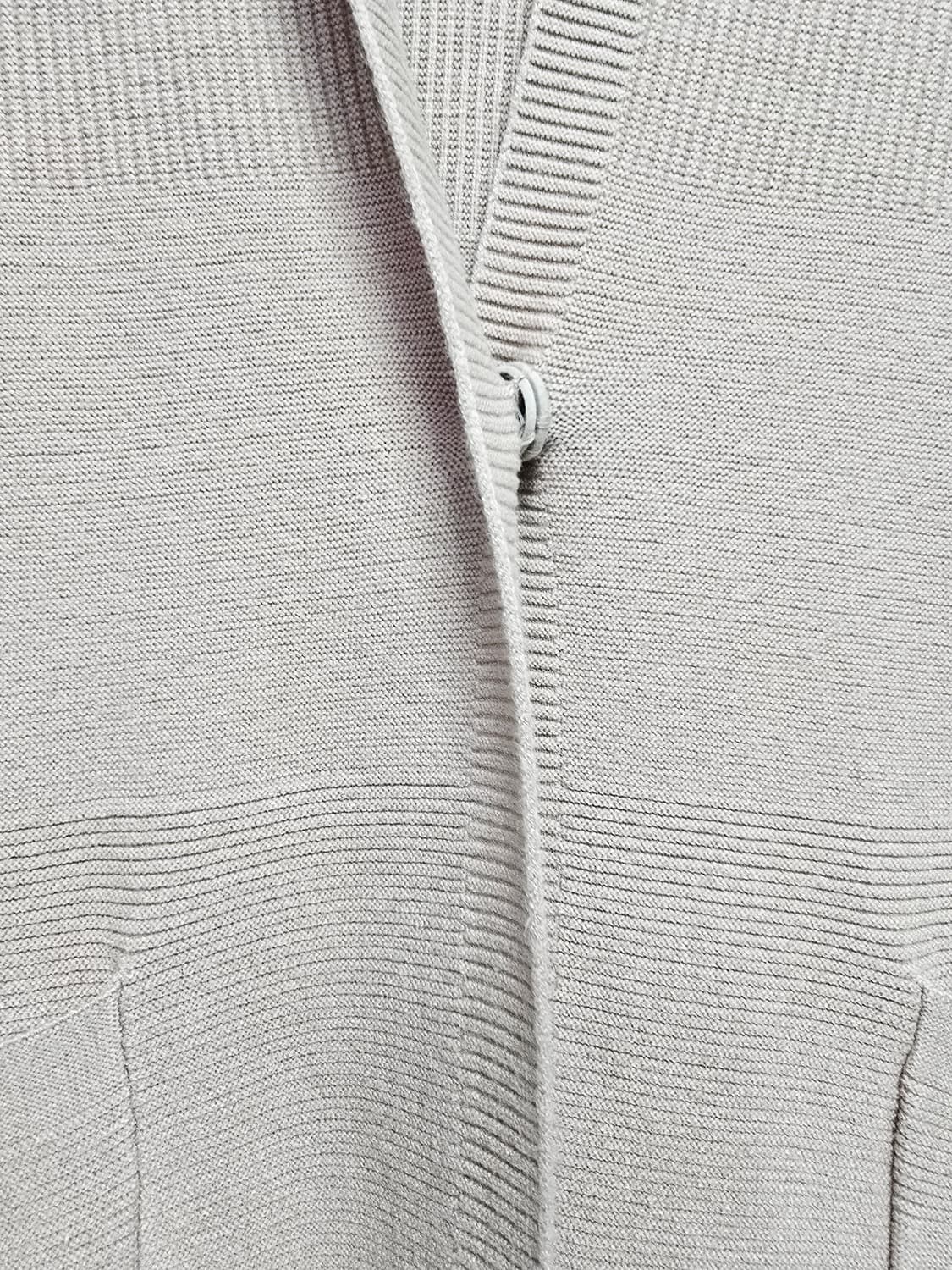 크레송  후드 니트 롱 조끼 베스트66 상품이미지3