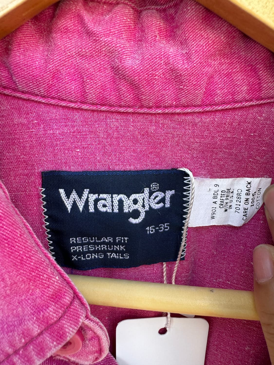 90s wrangler 랭글러 하드페이딩 브러쉬포퍼 웨스턴 셔츠 상품이미지5