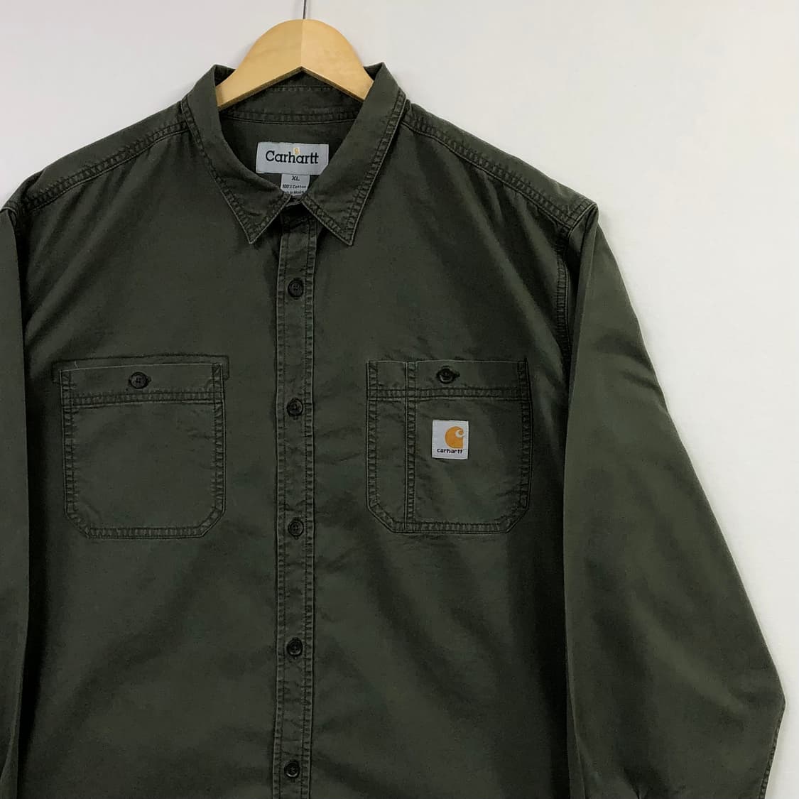 Xxl 칼하트 카키 워크 셔츠 상품이미지1