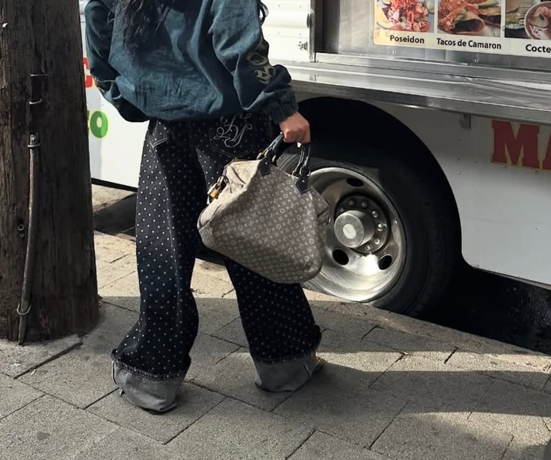팬시클럽 스트링 도트 롤업팬츠 상품이미지4