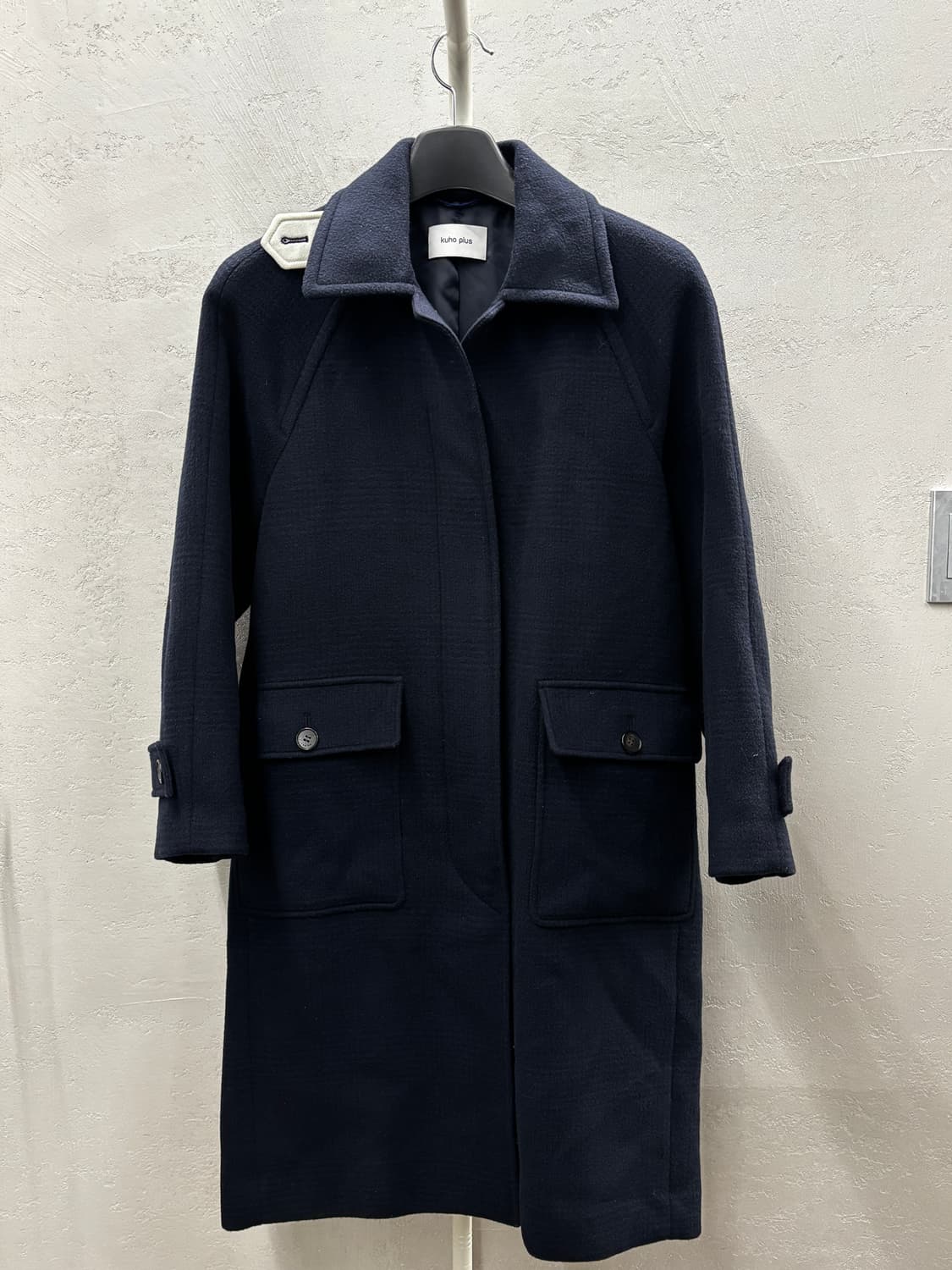kuho plus 구호플러스 롱코트 네이비 1 상품이미지2