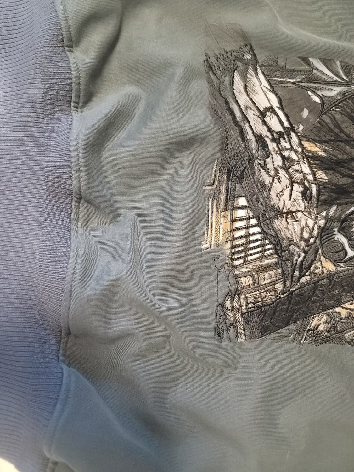 송지오 dc 배트맨 다잉 블루그레이 집업 48 상품이미지3