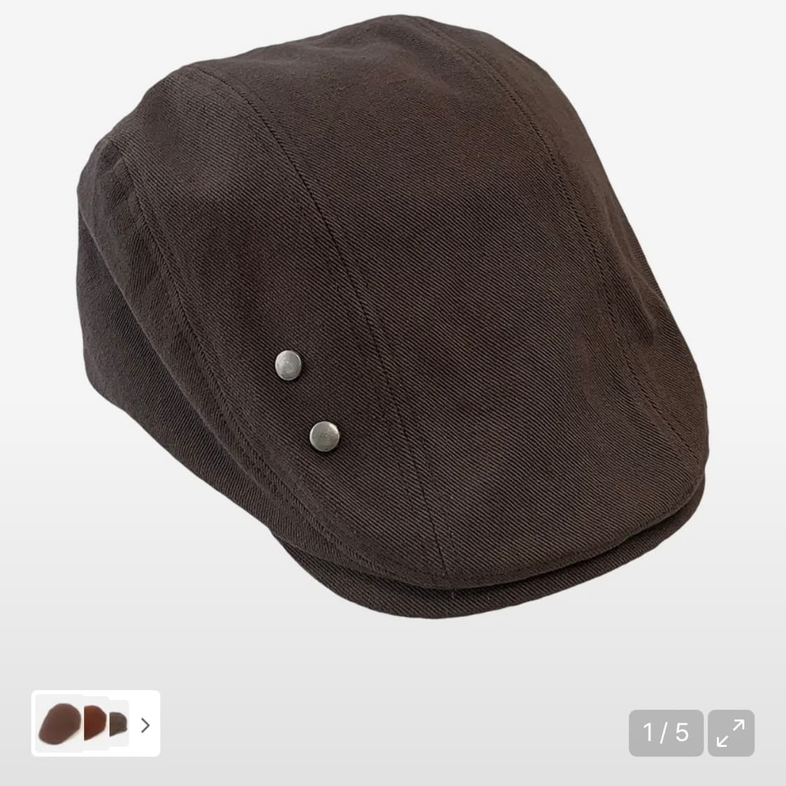 더콜디스트모먼트 헌팅캡 브라운 새상품 상품이미지1