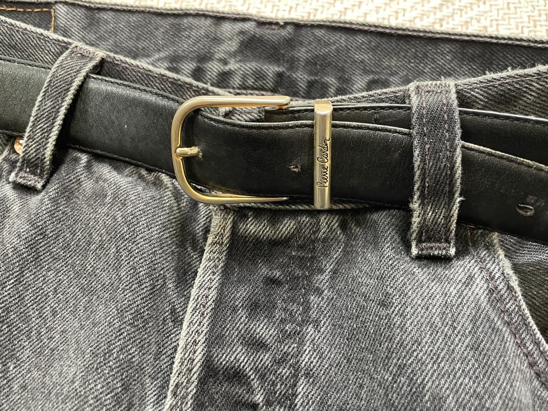 피에르가르뎅 골드버클 레더 벨트  상품이미지2