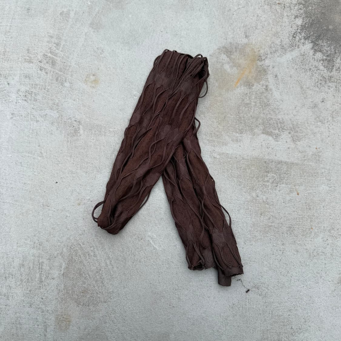 빈티지 그런지 브라운 스카프 상품이미지1