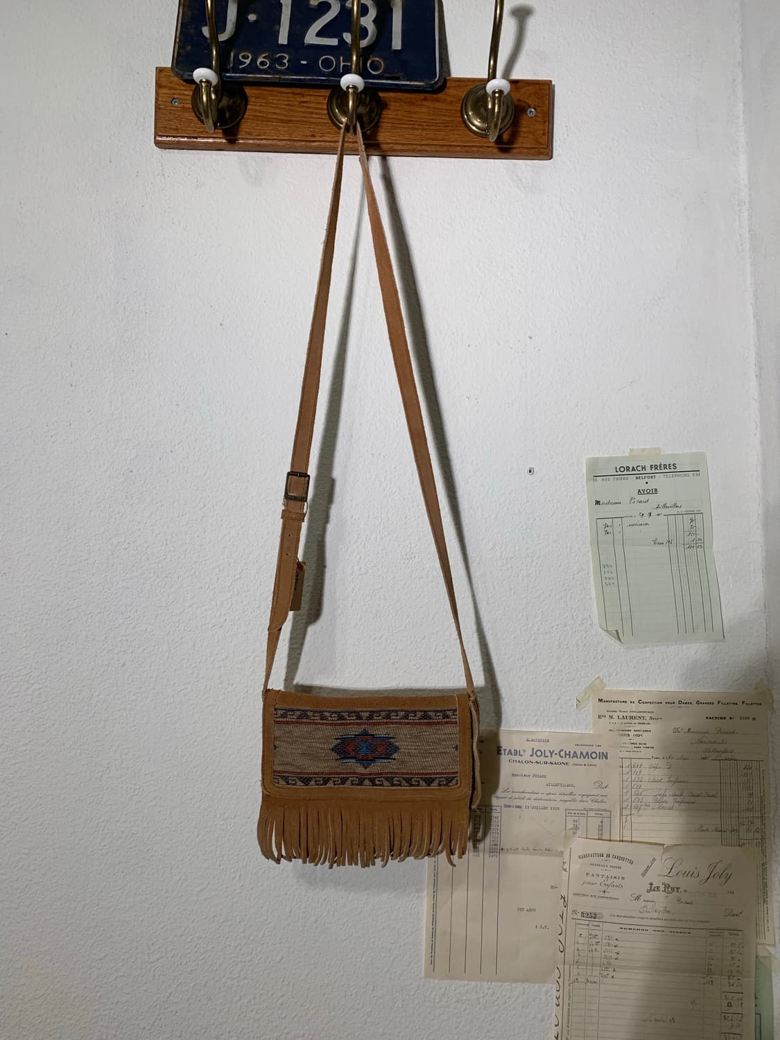 미네통카 스웨이드 프린지 숄더백 상품이미지5