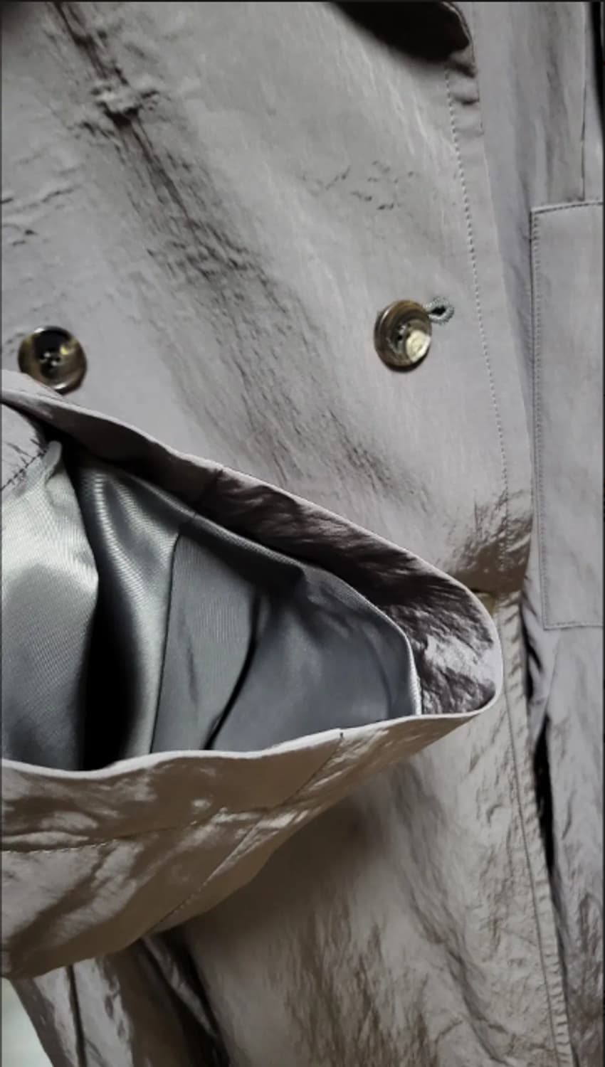 오르 ORR 그레이 롱 트렌치 S사이즈 상품이미지3