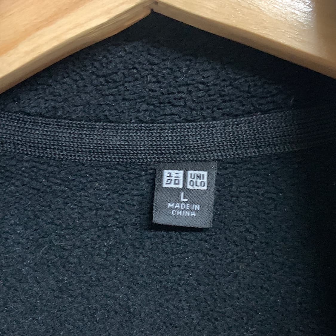 유니클로 블랙 후리스 L 상품이미지2