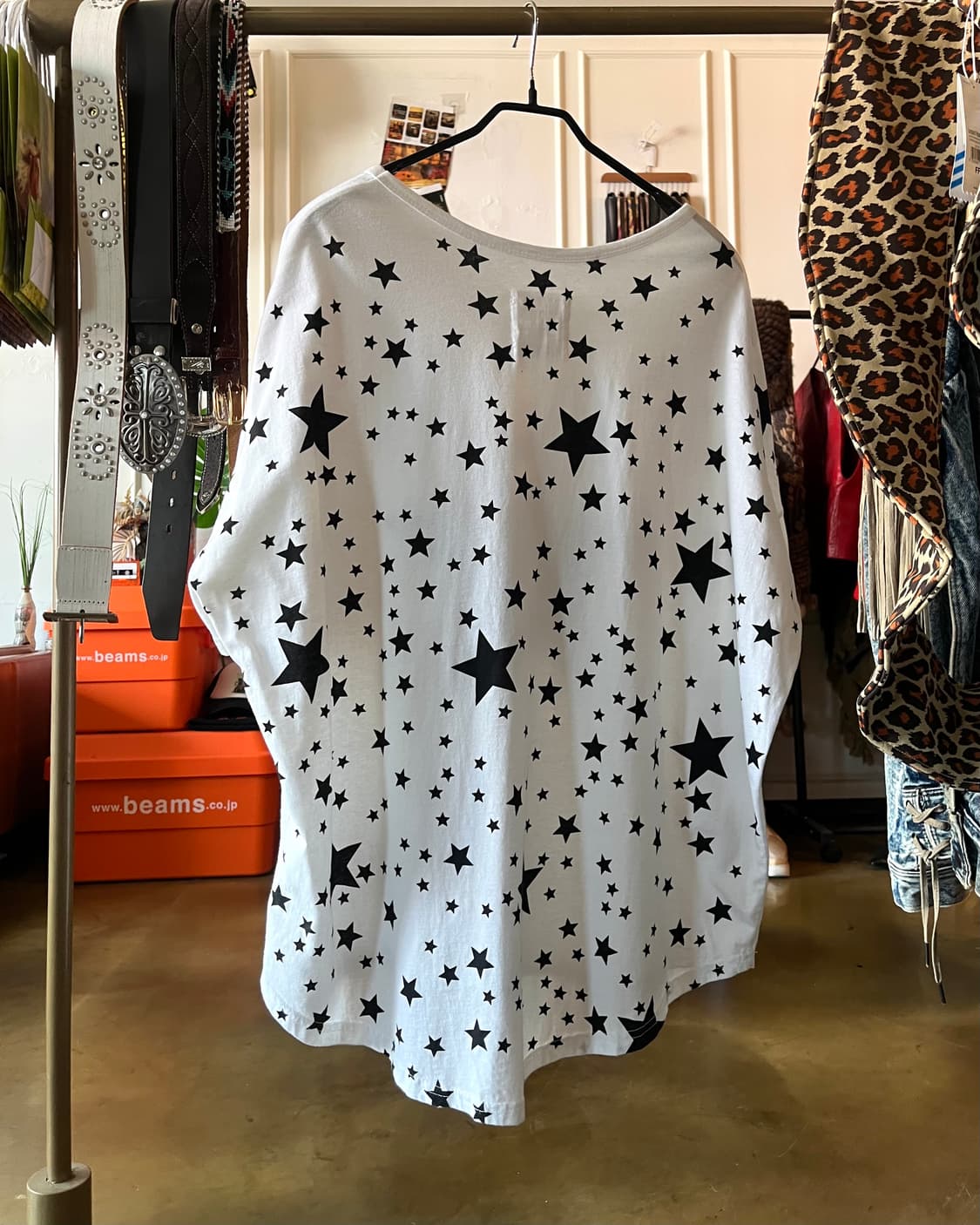 00s Vintage Star Patchwork & Printed T 상품이미지8