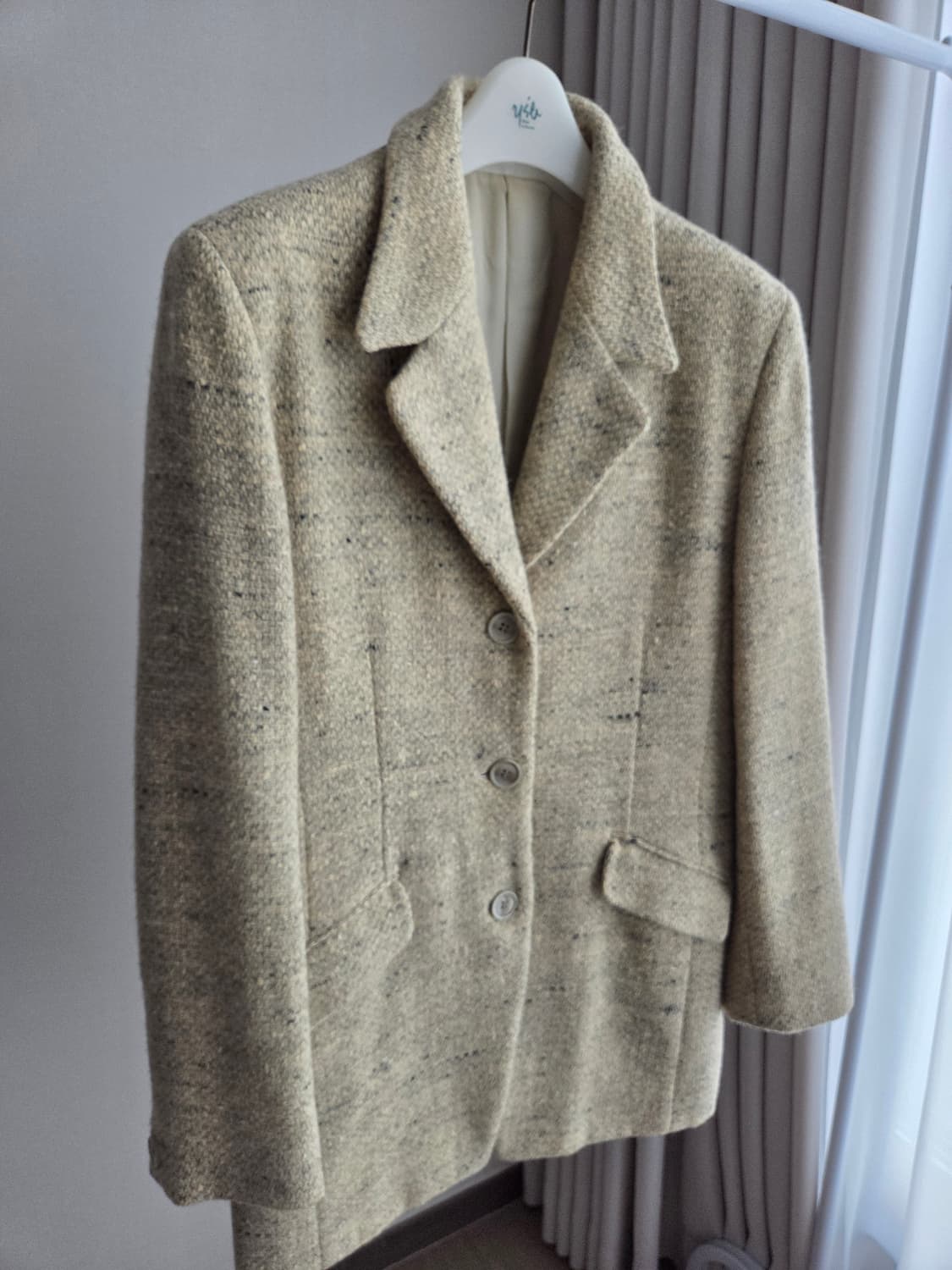 빈티지 정장 투피스 블레이져 치마 세트 상품이미지3