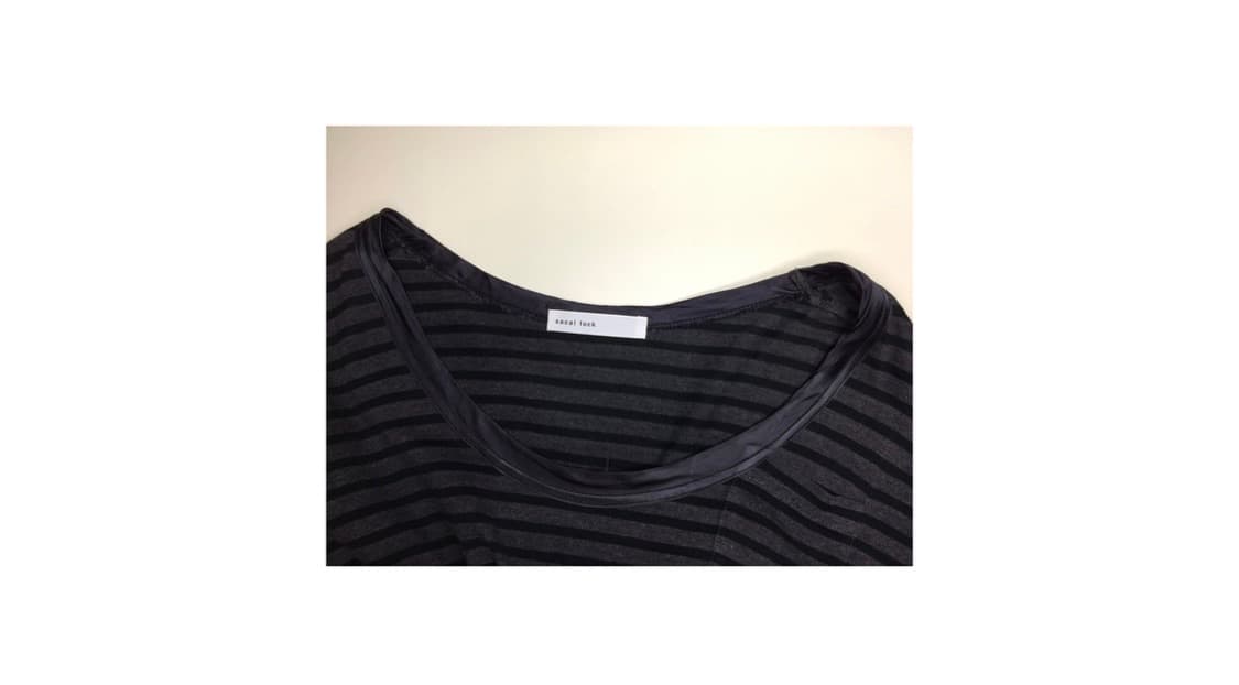 Sacai luck 사카이럭 블랙 차콜 단가라 원피스 상품이미지3