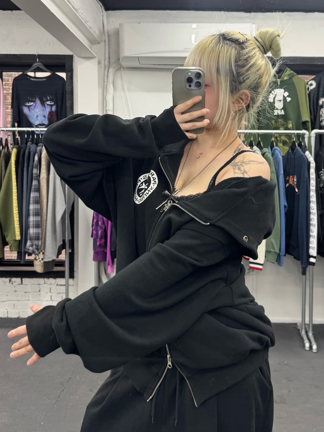 펀치 드렁크 파티즈 후드집업 상품이미지5