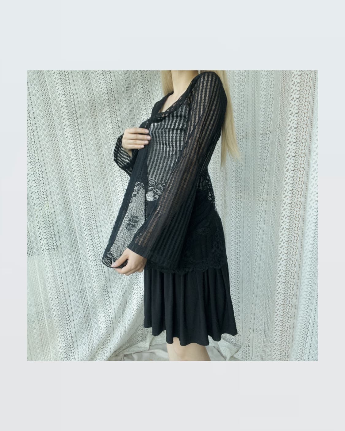 Black Lace Cardigan 블랙 레이스 가디건 상품이미지3