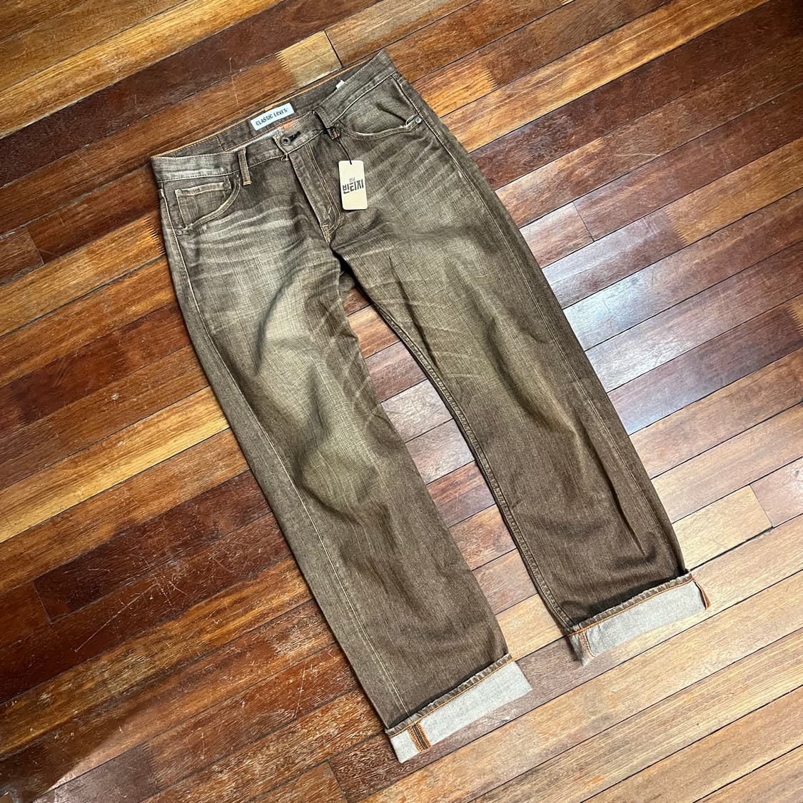 리바이스 갈색 데님 팬츠 상품이미지2