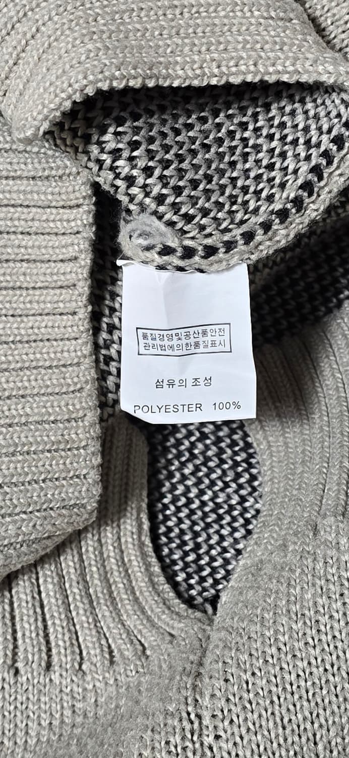 체크 반집업 카라 니트 100 상품이미지4