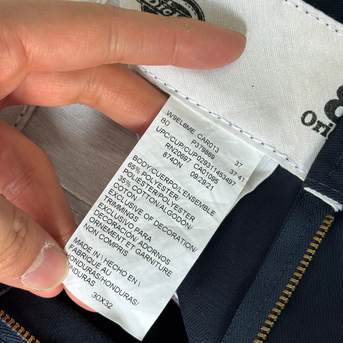 디키즈 네이비 874 워츠팬츠 30 상품이미지6