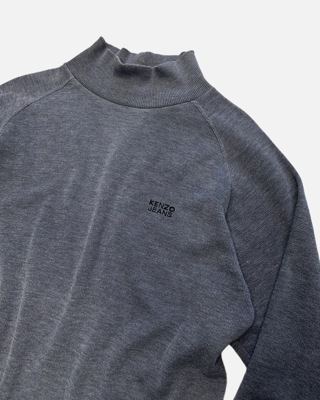 KENZO JEANS logo ribbed mockneck knit 상품이미지3