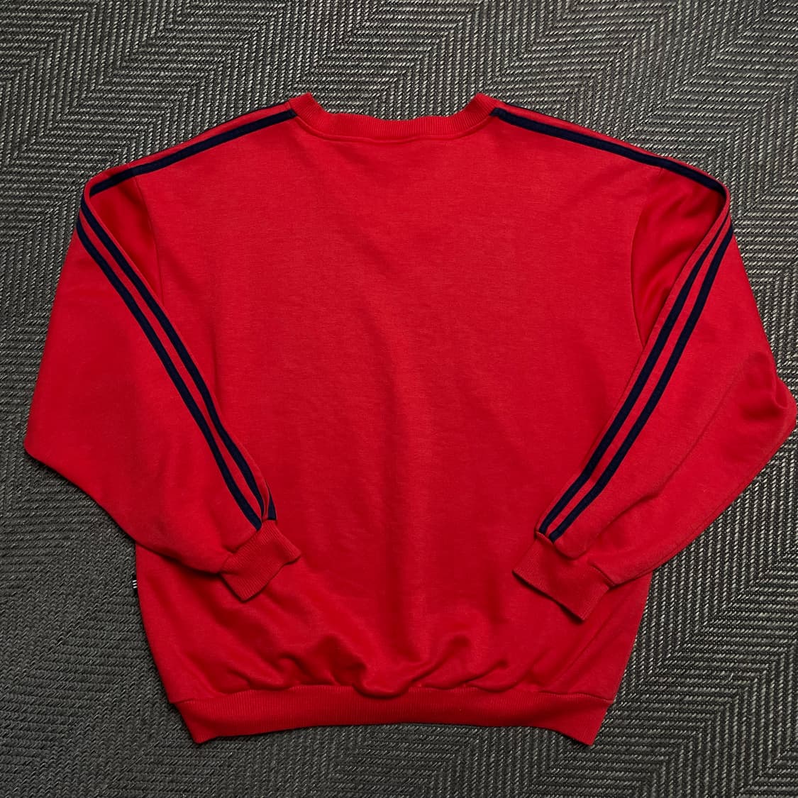 90s 아디다스 올드스쿨 삼선 스트라이프 브이넥 긴팔 티셔츠y5097 상품이미지5