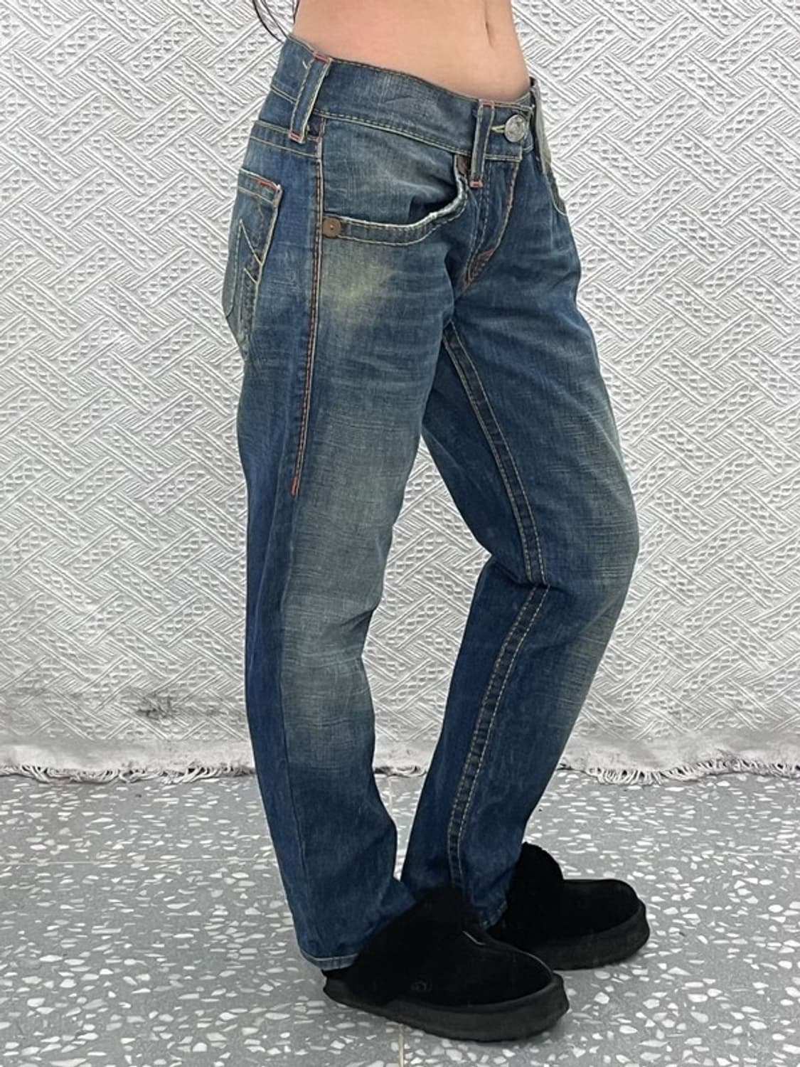 트루릴리전 BOBBY 빅티 레트로 빈티지 데님팬츠 34인치 C10767 상품이미지2