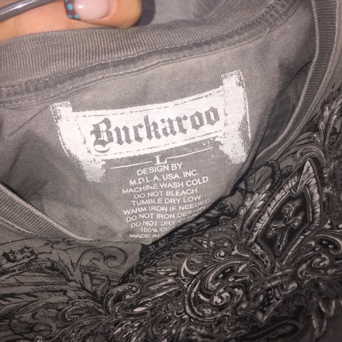 Buckaroo 버커루 고스펑크 고딕 날개 반팔티 상품이미지4