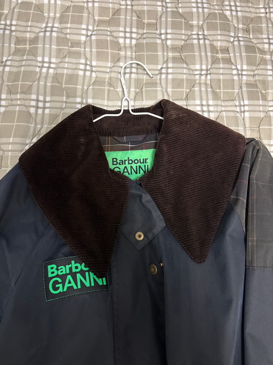 바버X가니 콜라보 왁스 자켓 UK8 EU34 상품이미지4