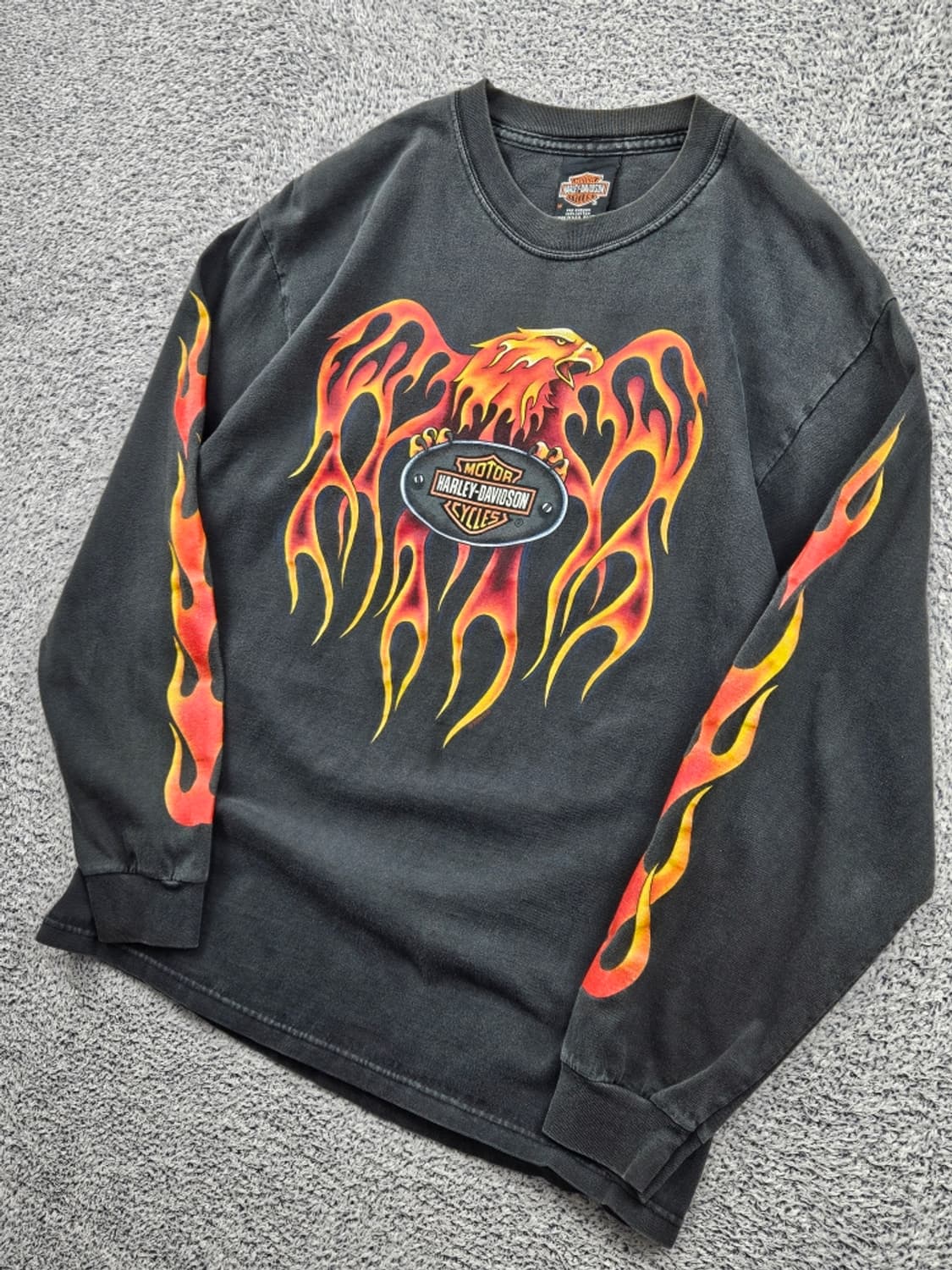 00's 할리데이비슨 플레임 하와이 마우이 롱슬리브 (M) / 11561 상품이미지4
