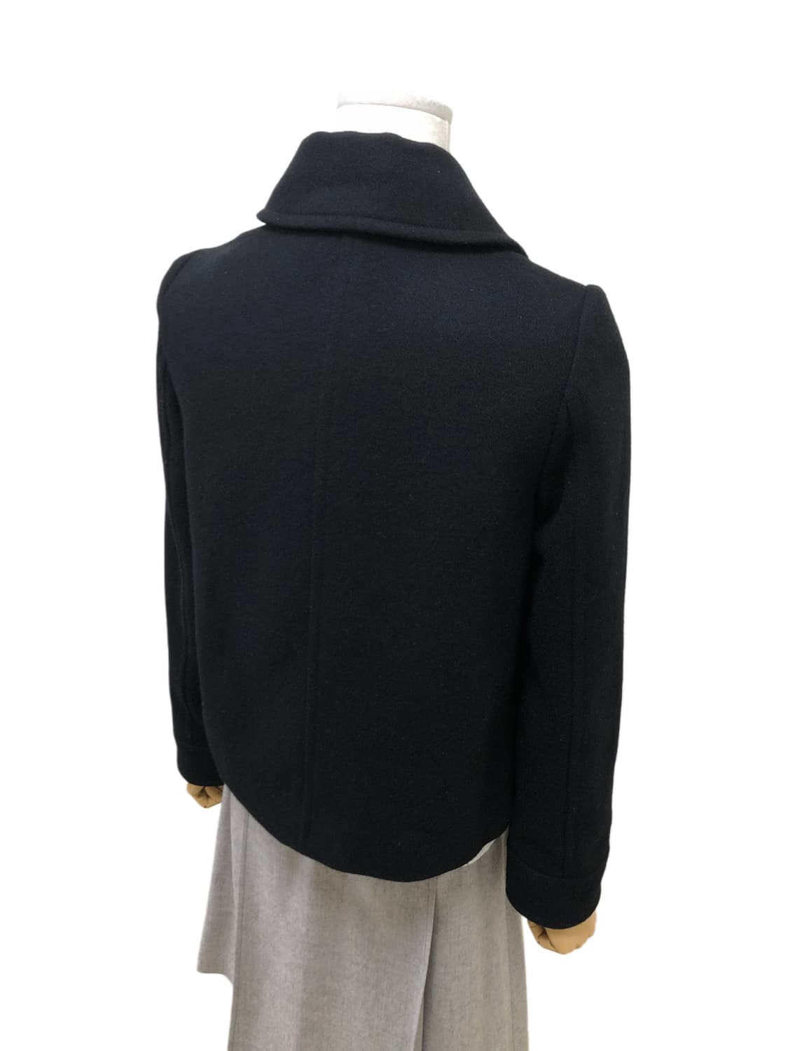 바비 양모 블랙 숏 코트 상품이미지8