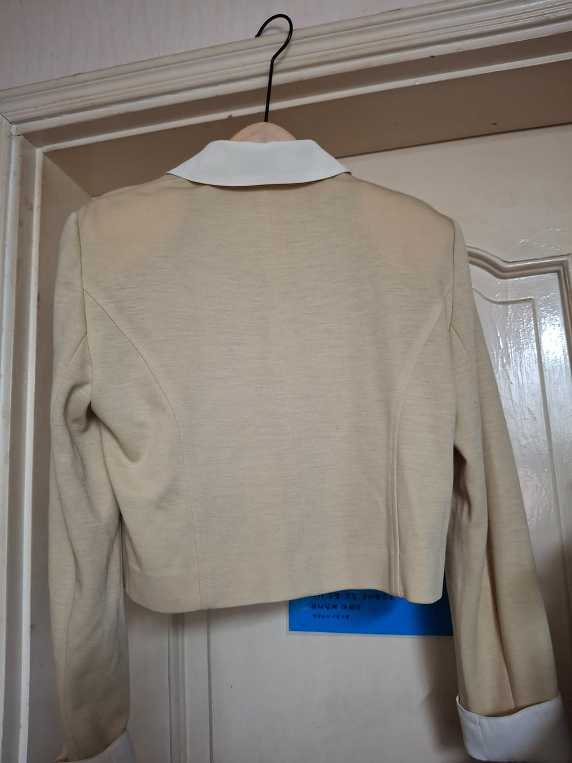 [MISS CHOLE]정품 아이보리 크롭 셔츠(미착용) 상품이미지4
