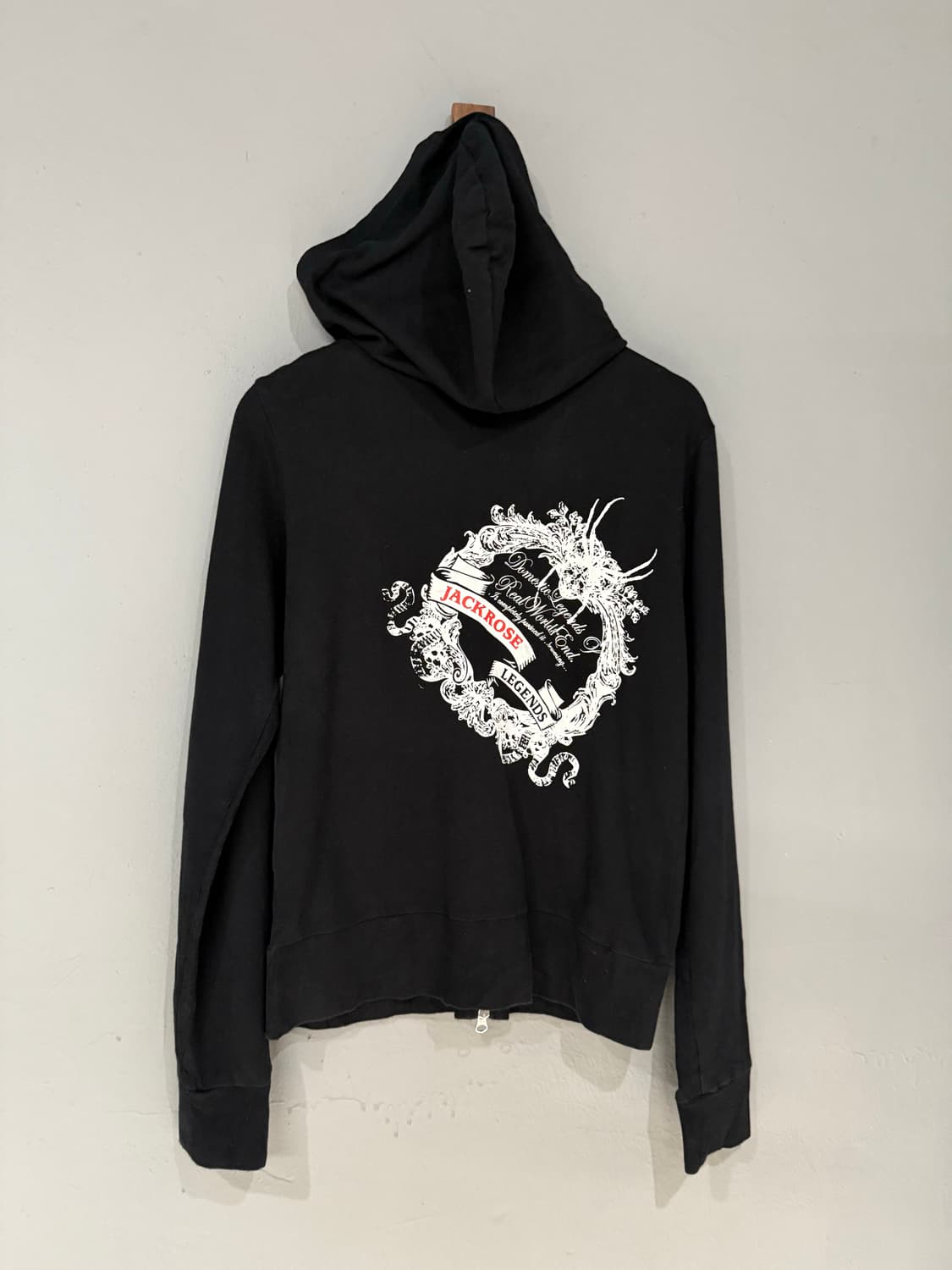 Jackrose back printing 2-way hood zip-up 상품이미지4