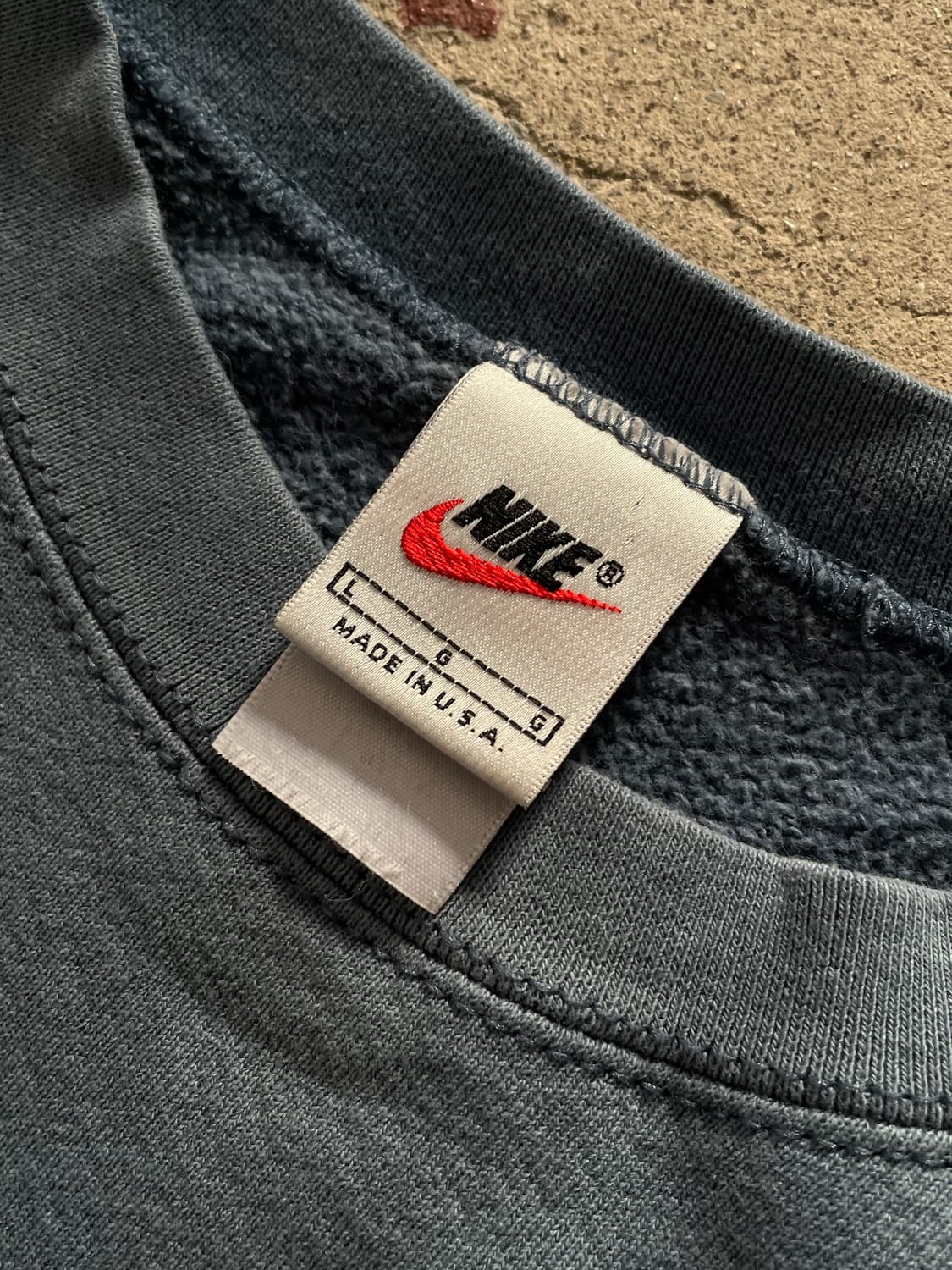 USA Made)90s Nike Big Swoosh Sky Blue 상품이미지7