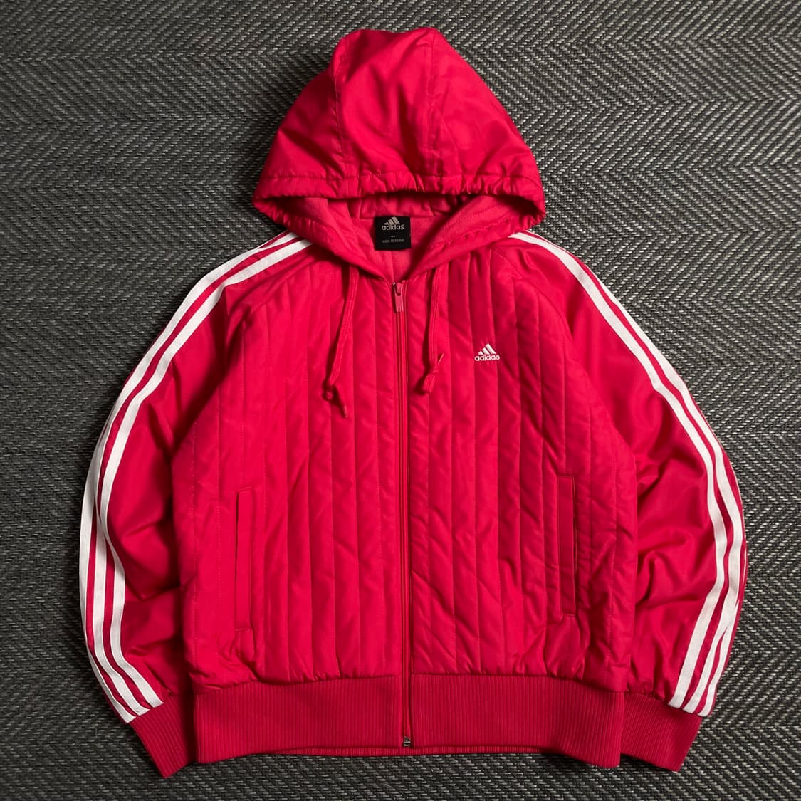 아디다스 올드스쿨 퀼팅 패디드 삼선 후드 자켓 y 5041 상품이미지2