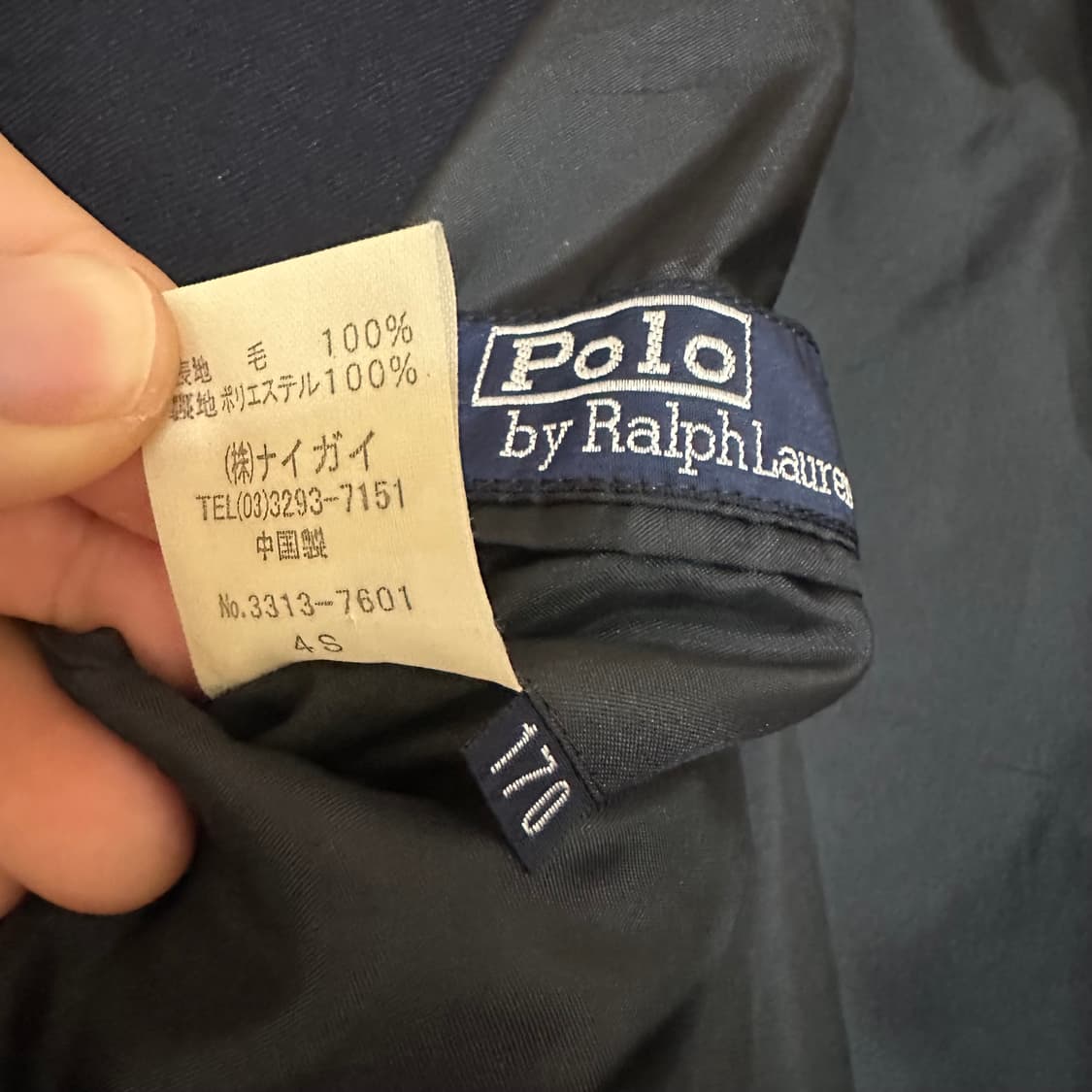 95 폴로 랄프로렌 금장 더블 블레이저 네이비 상품이미지6