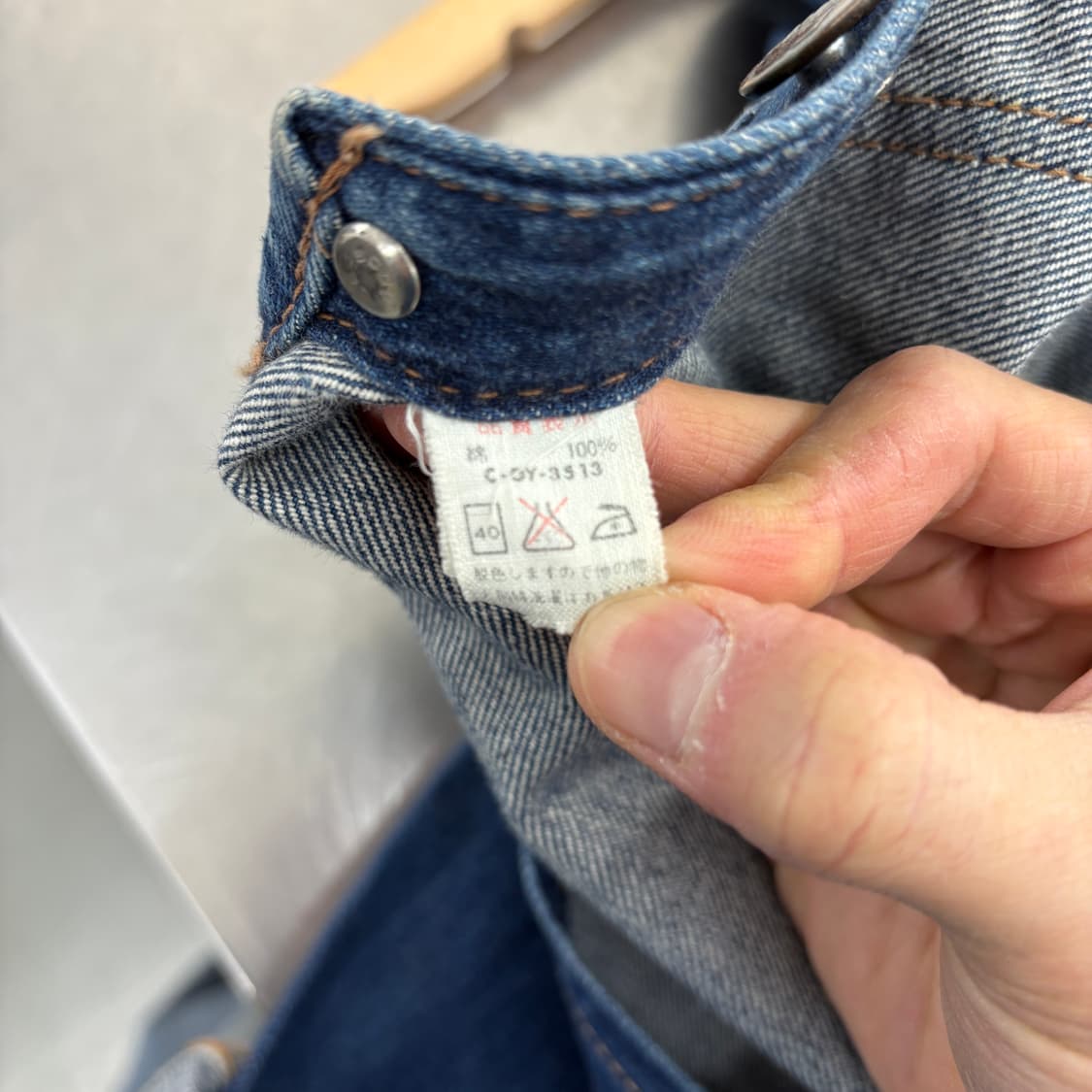 빅죤 빈티지 청 데님 롤업 오버롤 F 상품이미지10