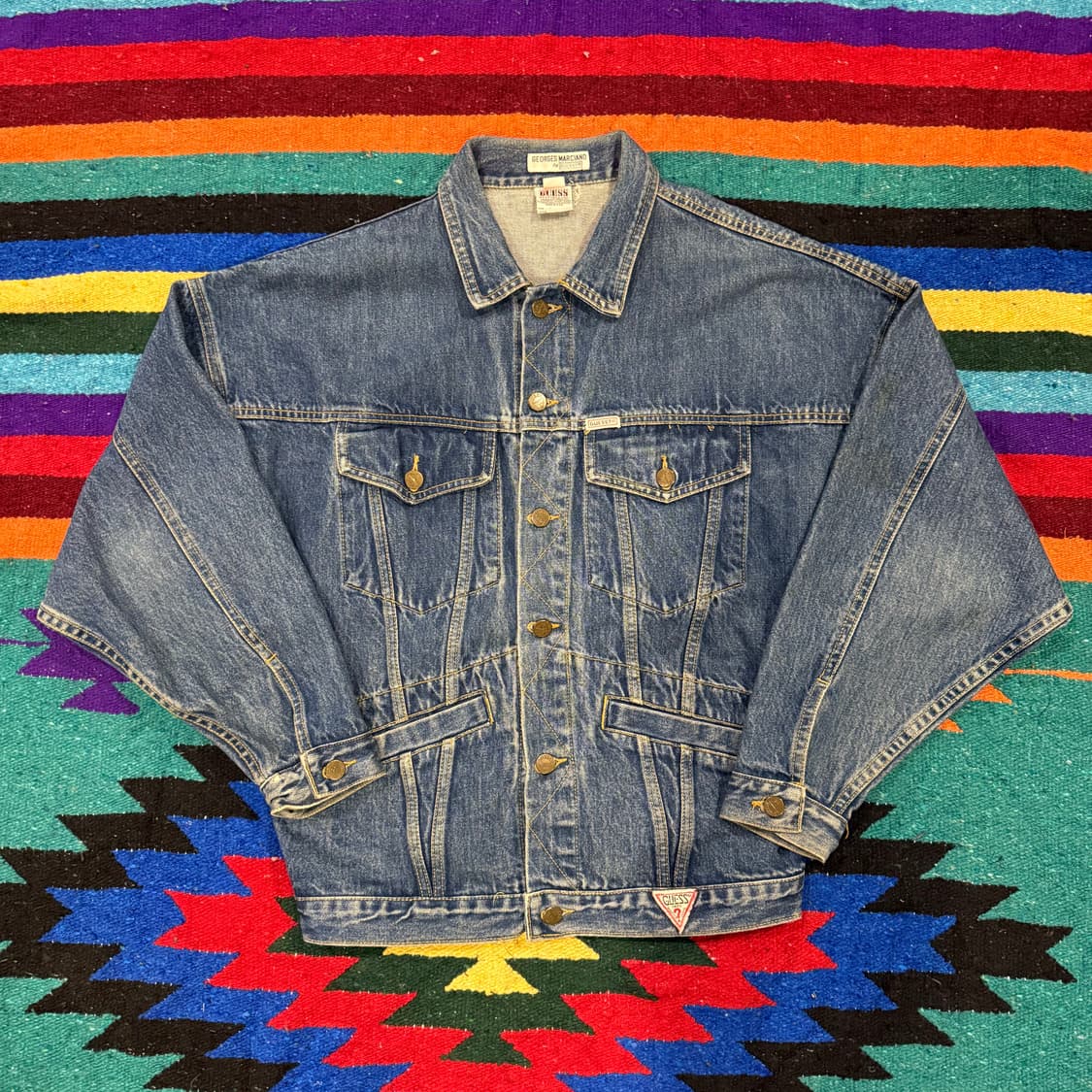 90‘s Guess by MARCIANO 청자켓 100-105 상품이미지1