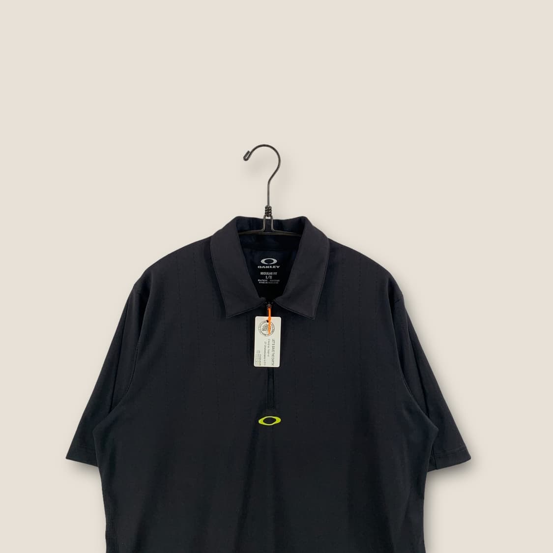 오클리 센터로고 하프집업 카라티 상품이미지3