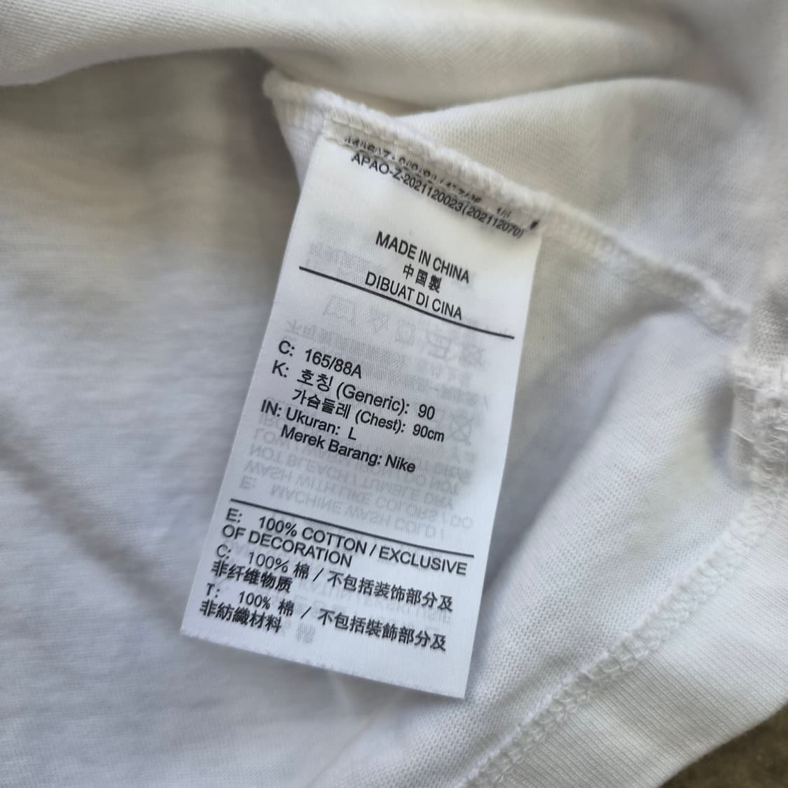 L) 나이키 반팔티 반팔티셔츠 남여공용 상품이미지4