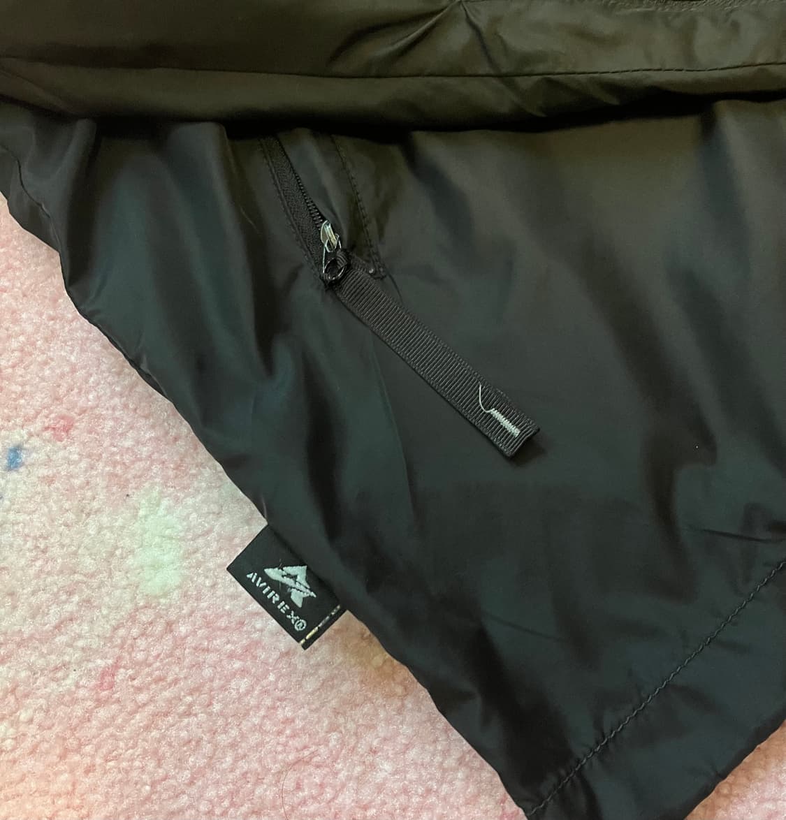 Side detail black nylon jacket 상품이미지6