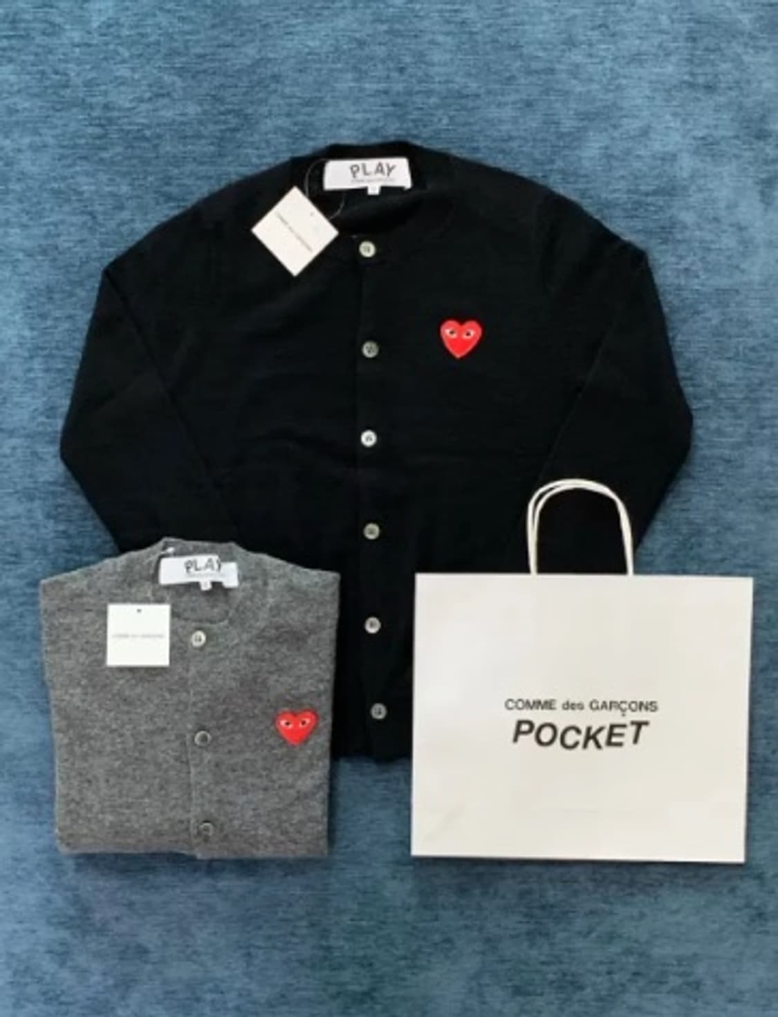 🔥[새상품/정품]🔥 꼼데가르송 울 라운드 가디건 상품이미지1