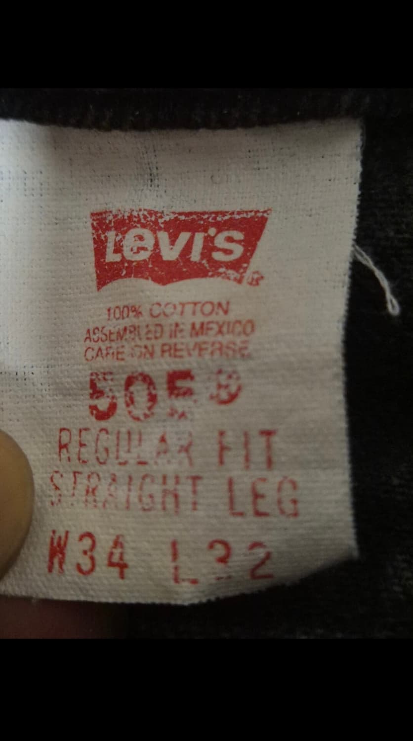 90‘s 리바이스 505 흑청 상품이미지4