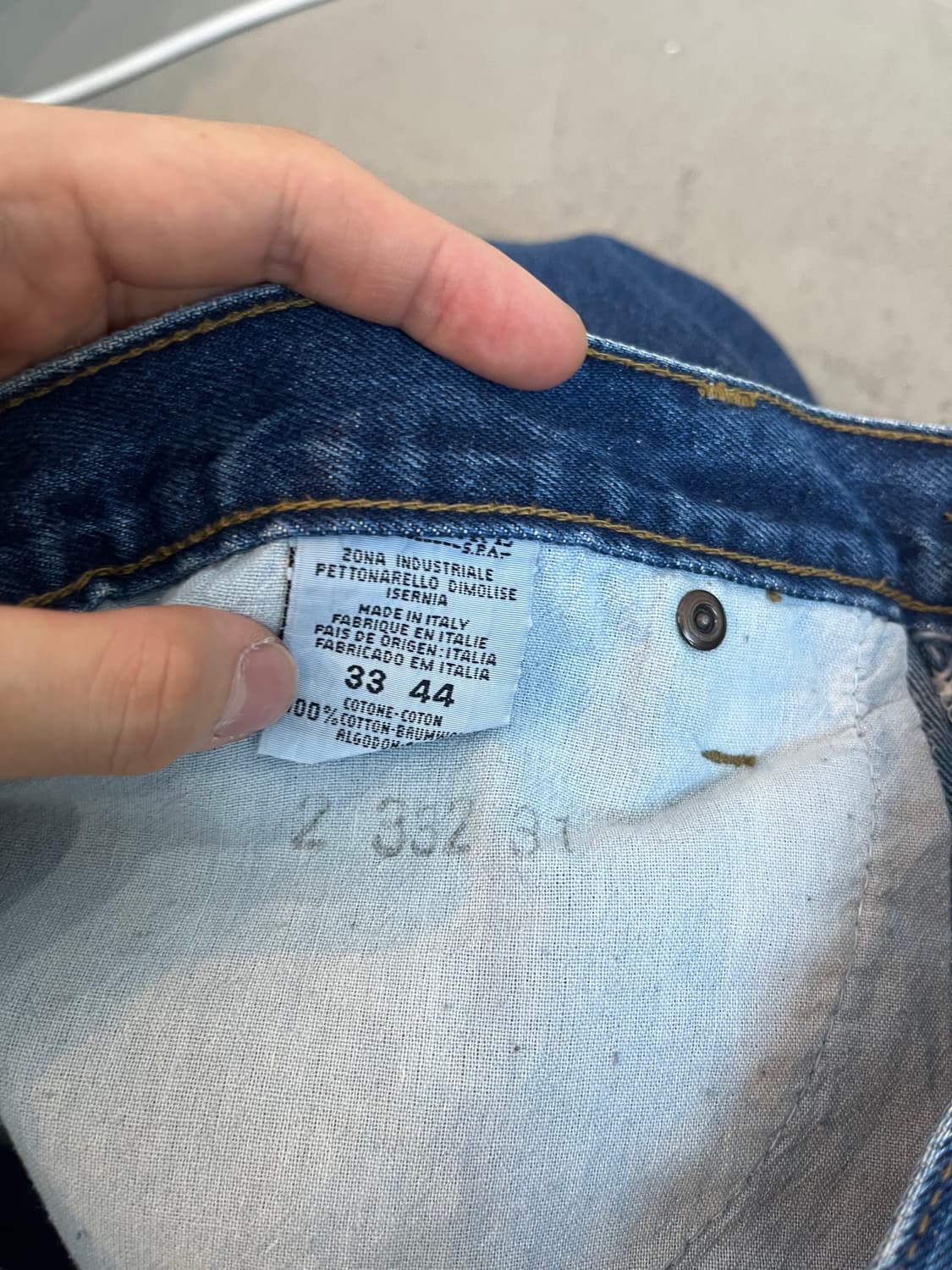 90년대 ARMANI 아르마니 데님팬츠 Made in ITALY 상품이미지8