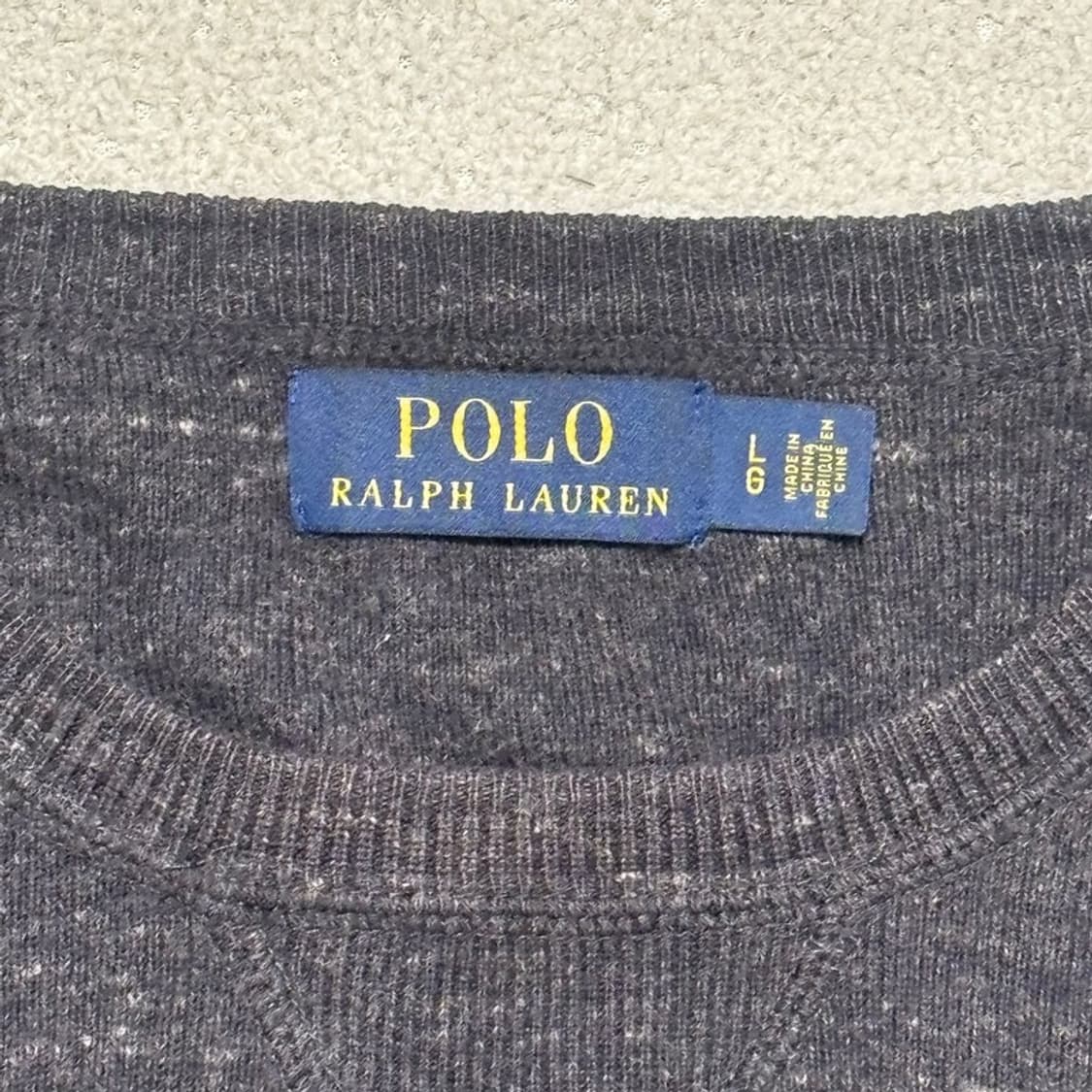 POLO RALPH LAUREN 라운드넥 니트 그레이 L 상품이미지4