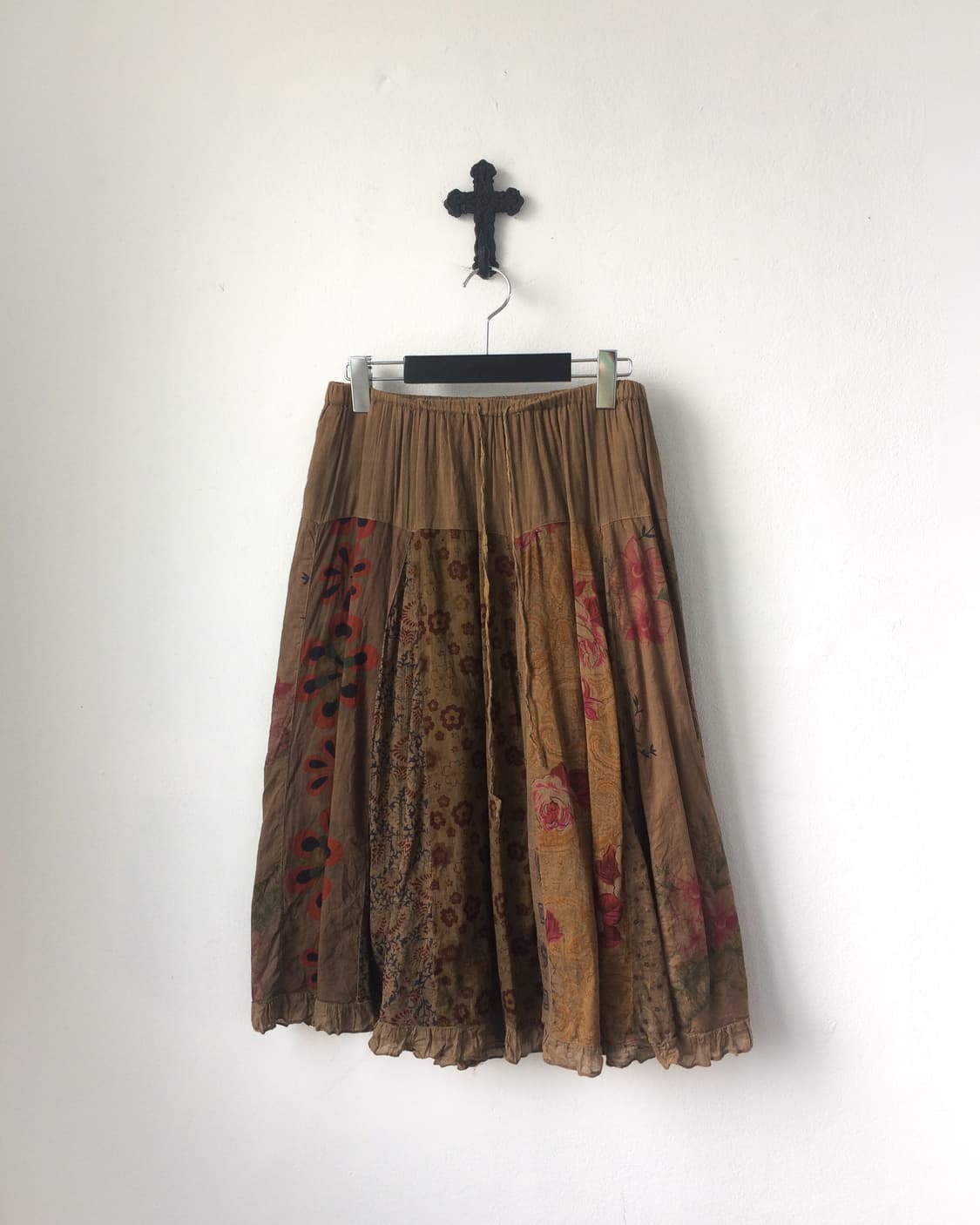 Patch work point skirt 상품이미지1